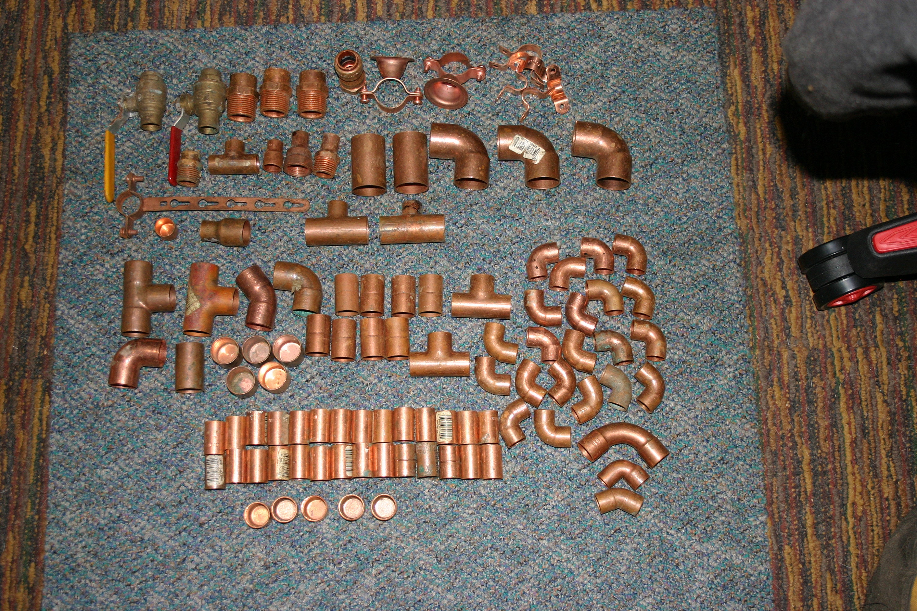 Copper pipe fittings for sale  
