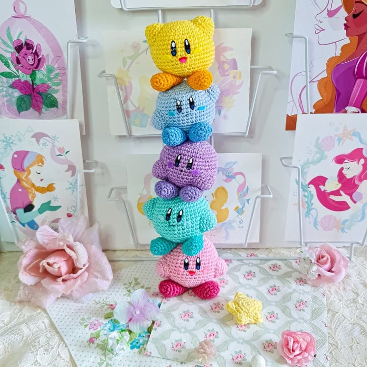 Kirby crochet doll for sale  