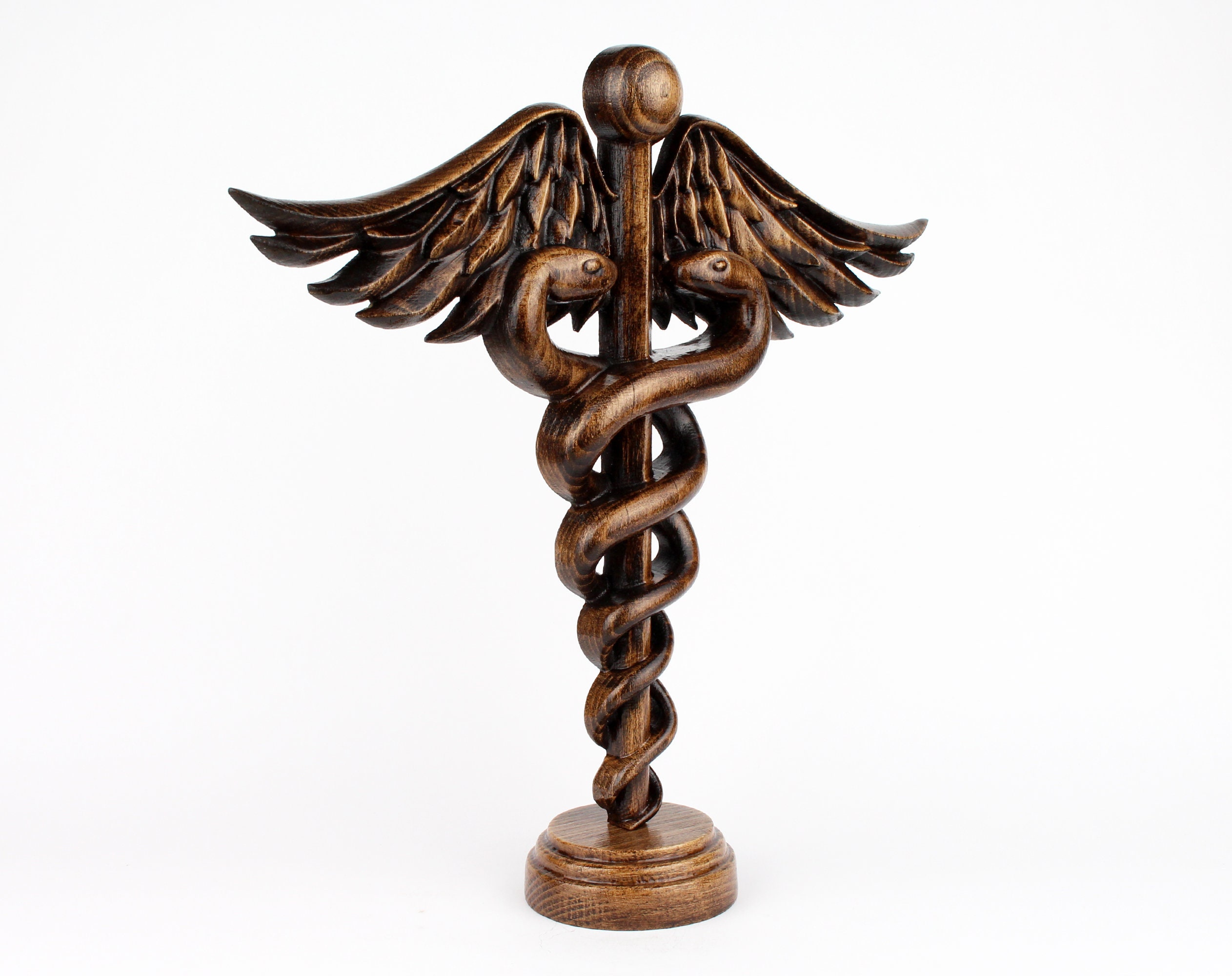 Caduceus sculpture medical for sale  