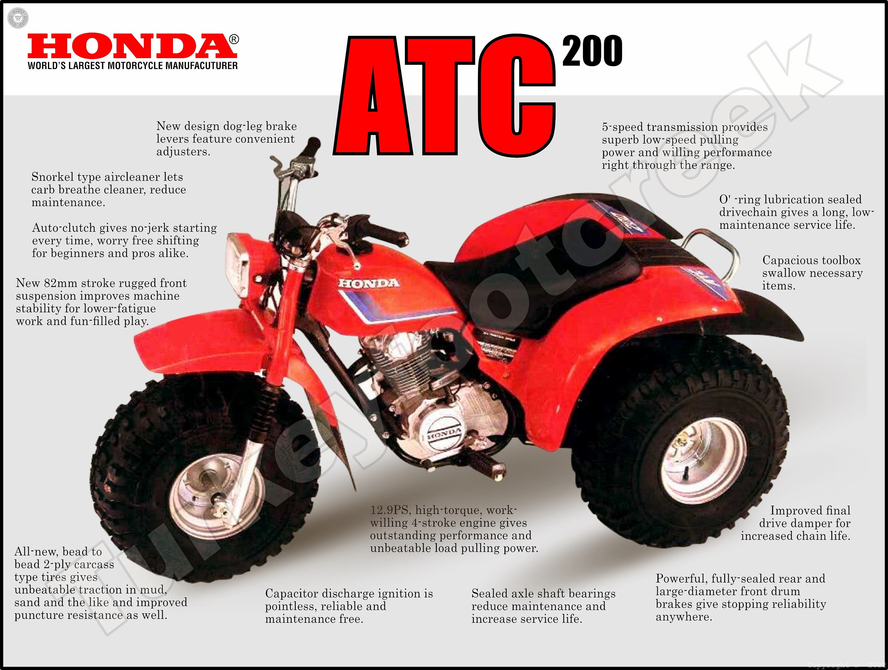 Honda atc 200 for sale  
