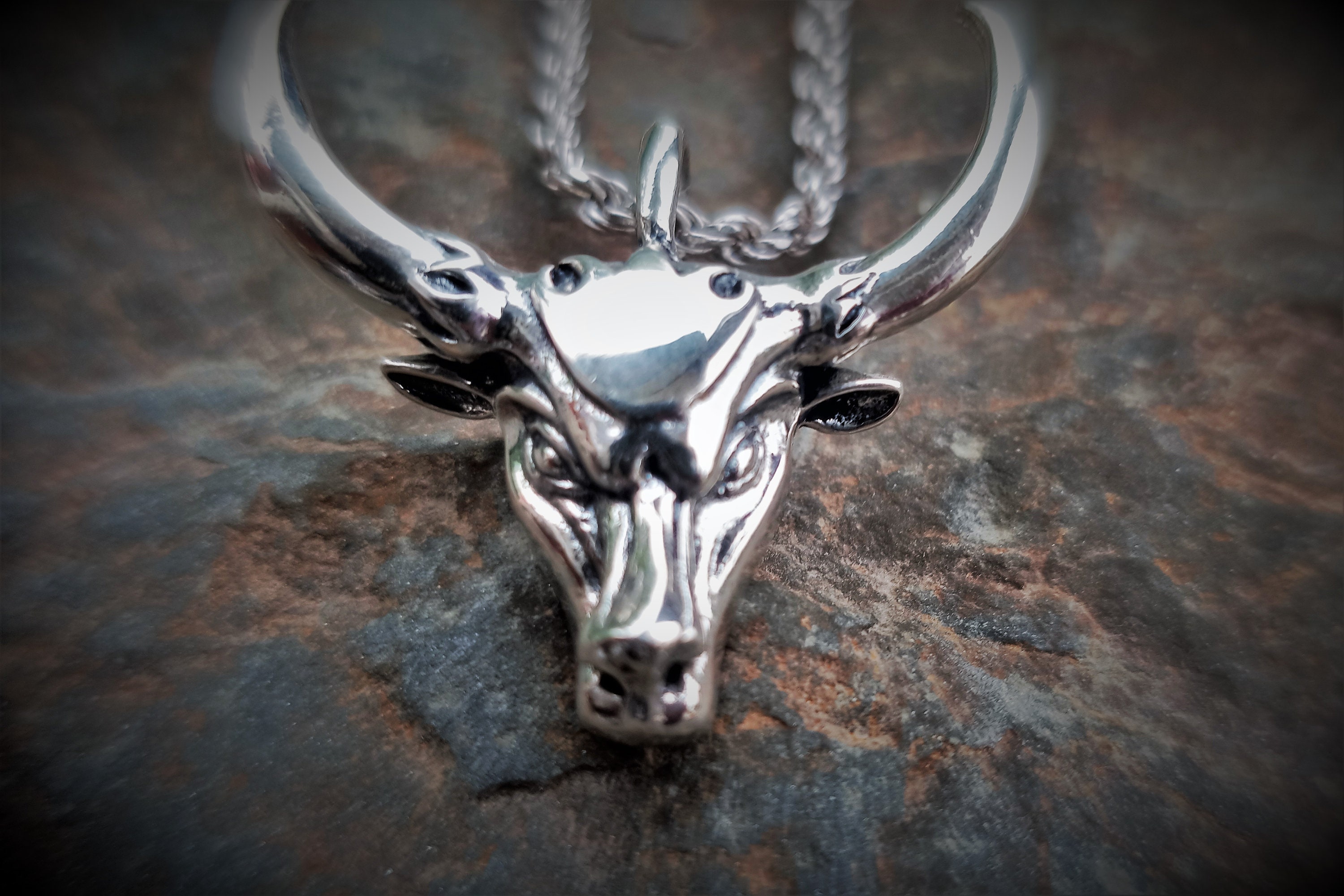 Heavy bull necklace for sale  
