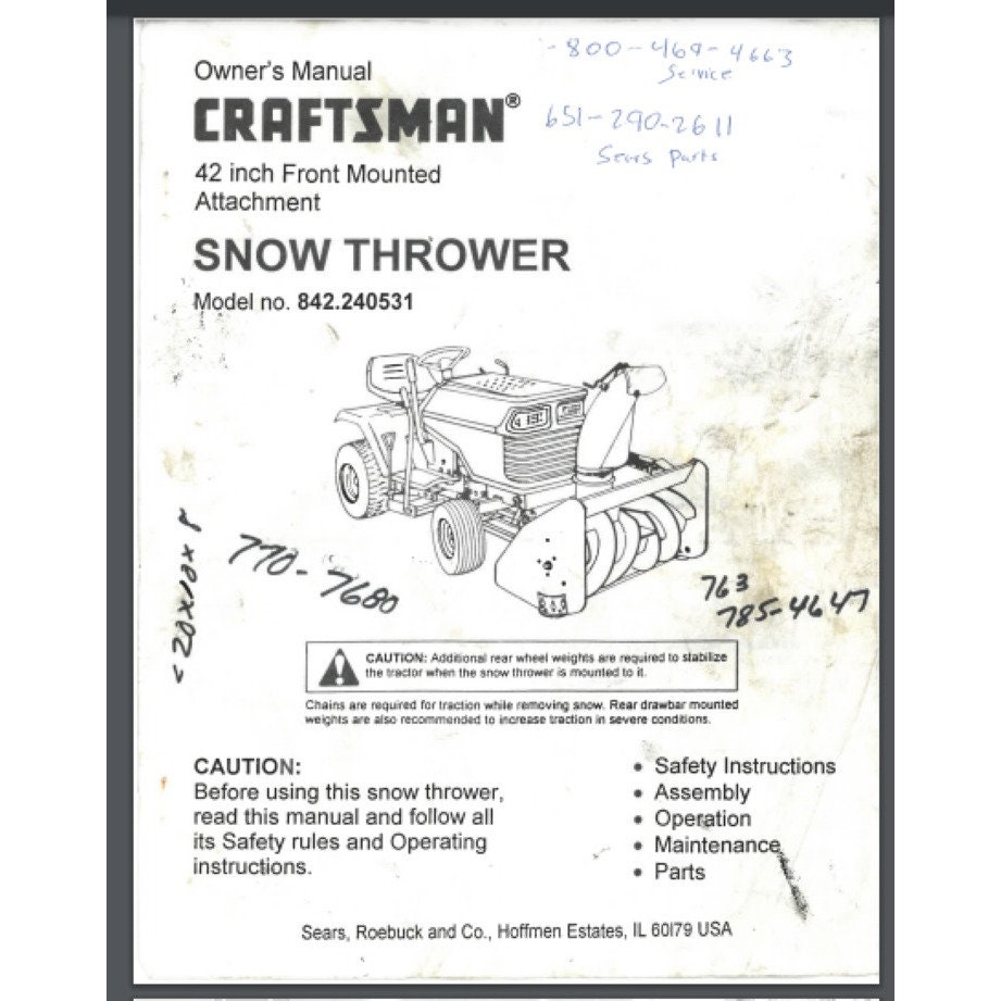 Sears craftsman 842.240531 for sale  