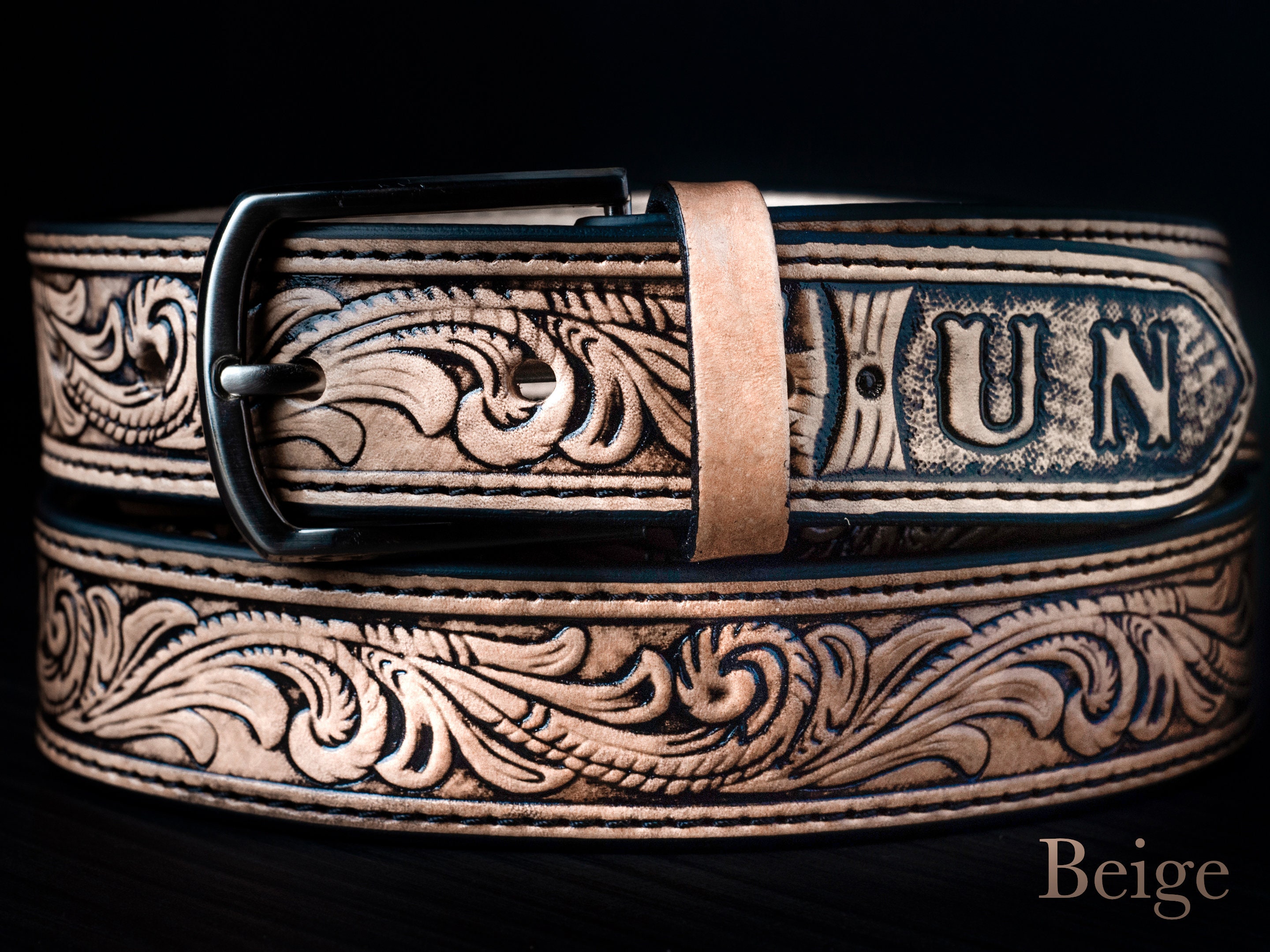 Custom leather belts for sale  