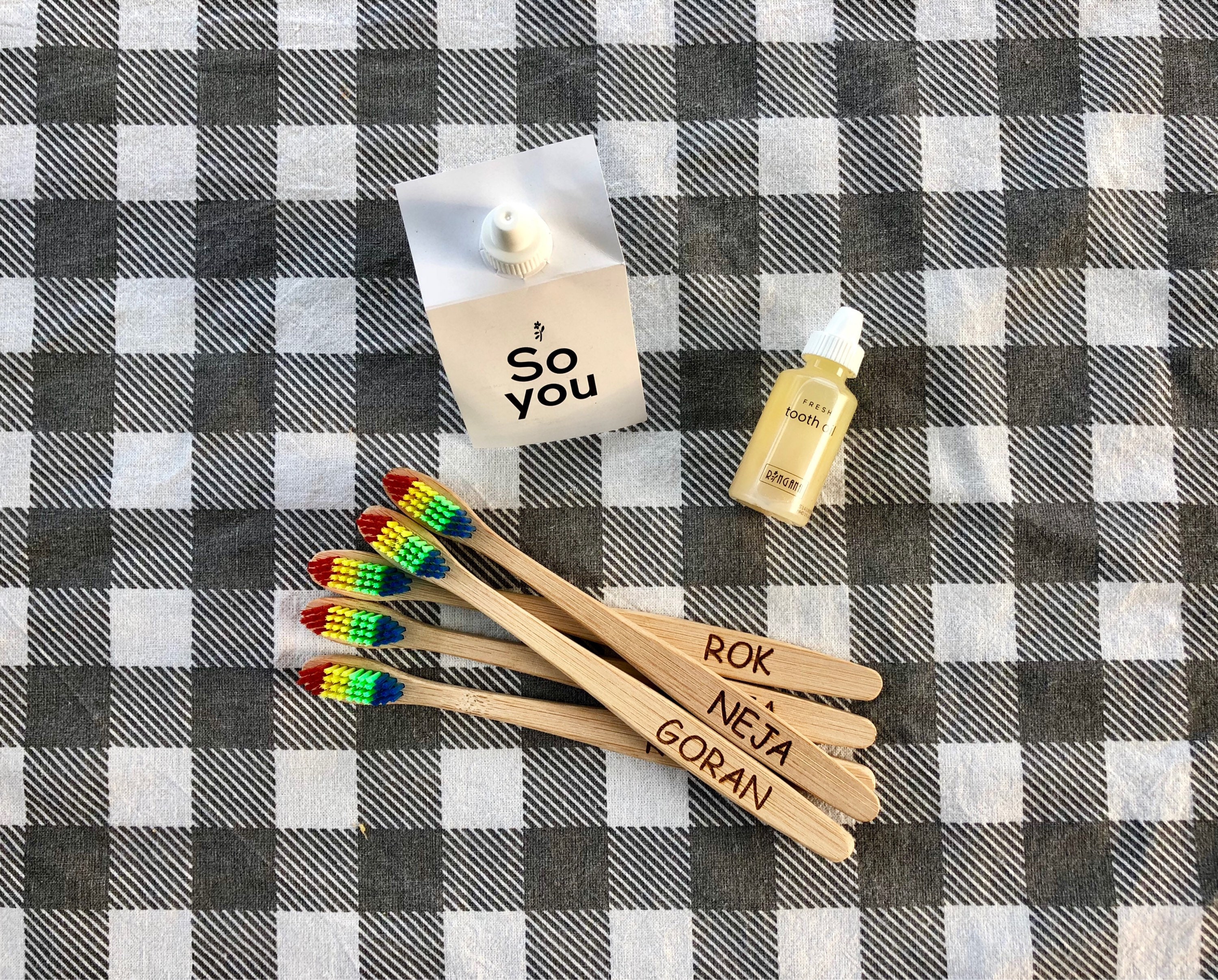 Personalised wooden toothbrush for sale  
