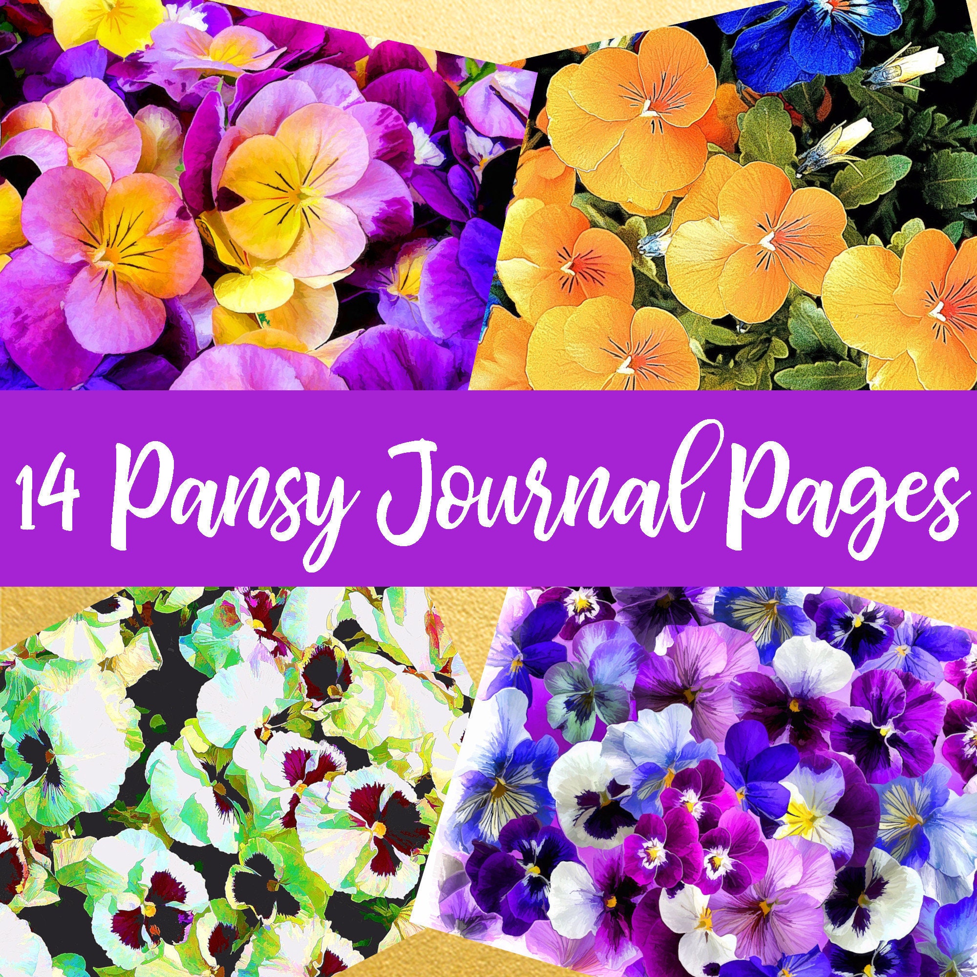 Pansy journal pages for sale  