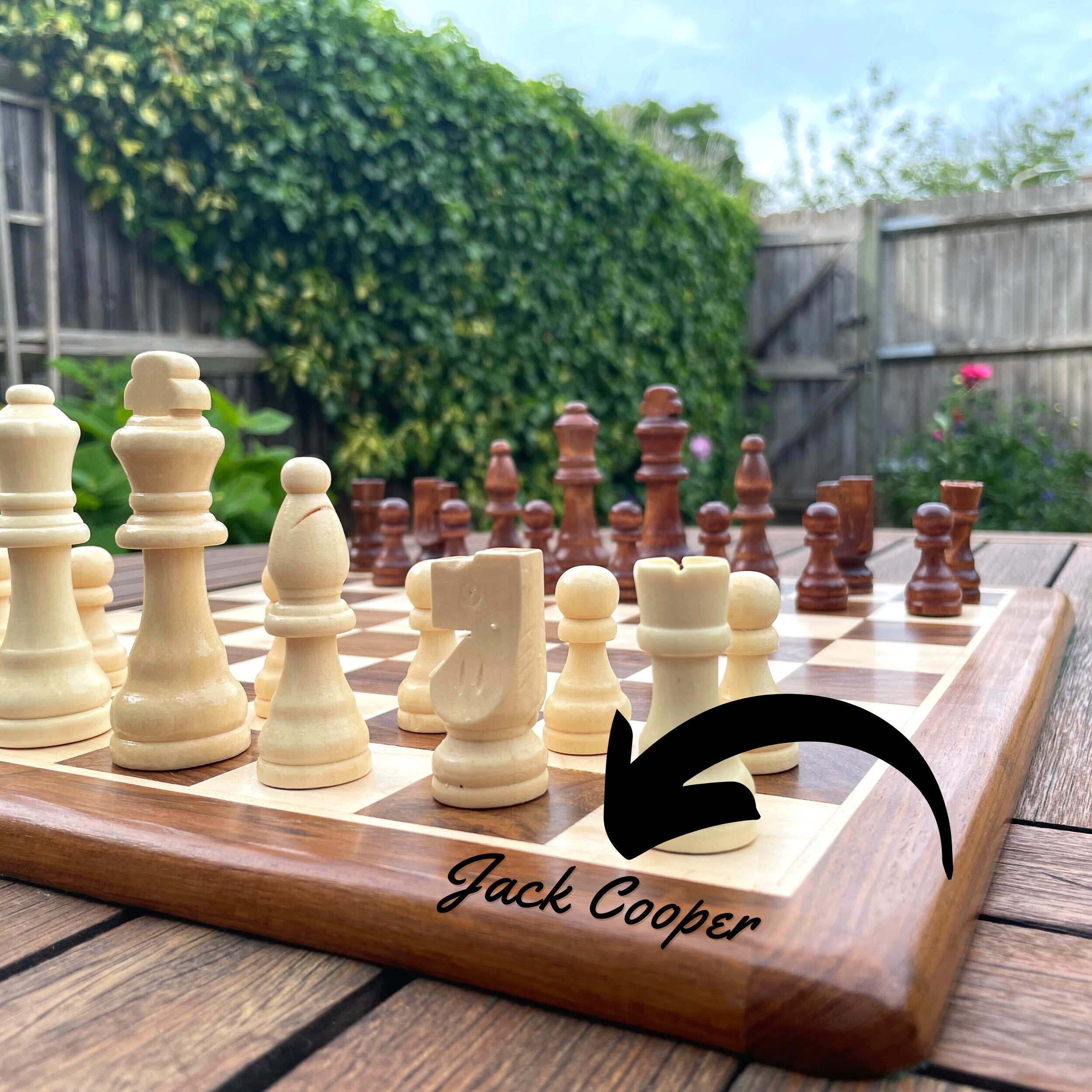 Personalised chess set for sale  