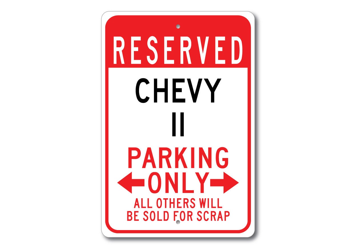 Chevy parking sign for sale  
