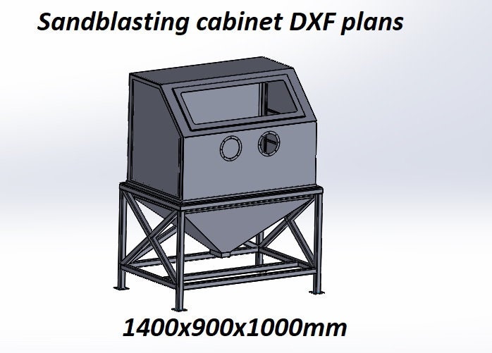 Sandblasting cabinet dxf for sale  