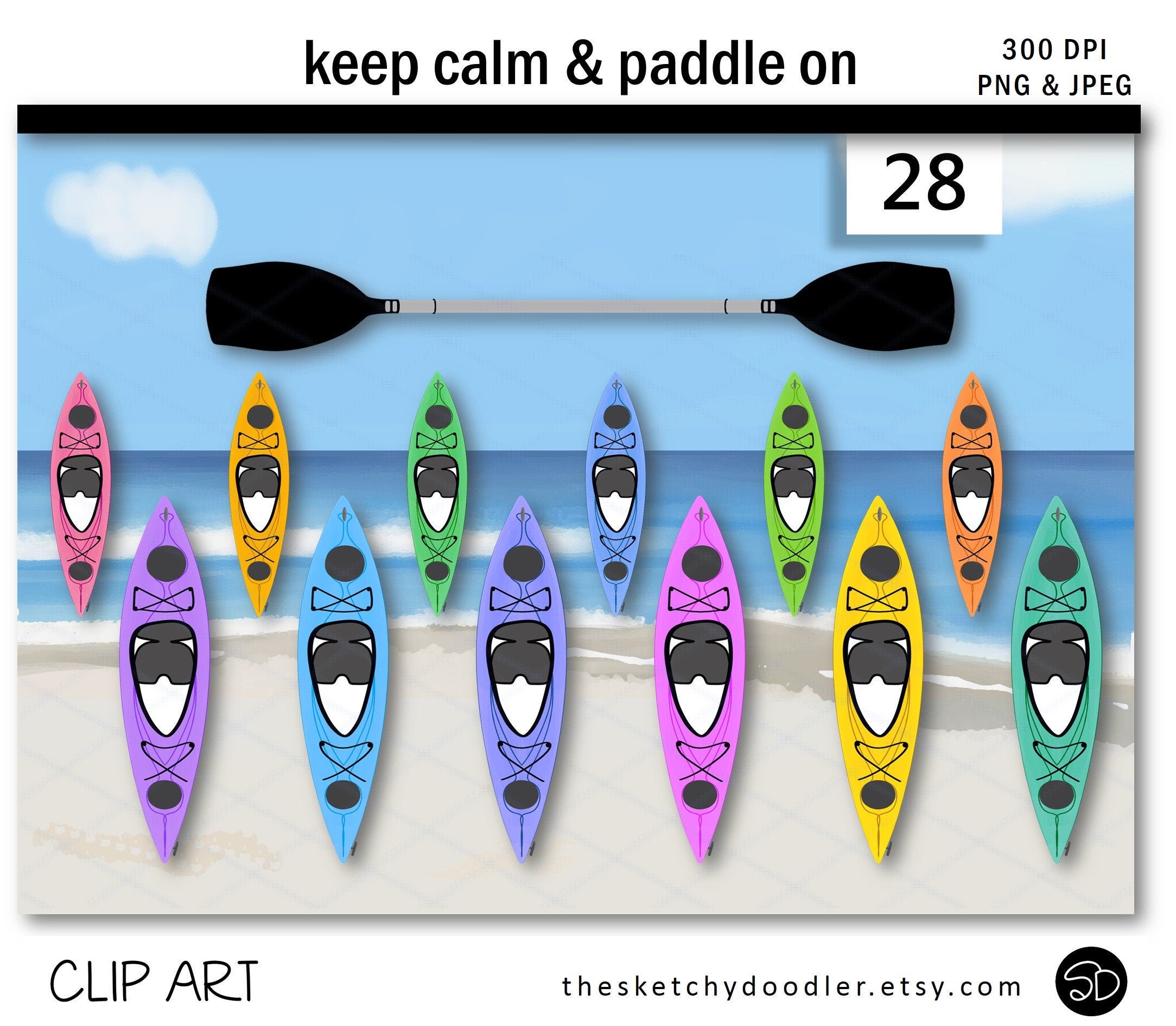 Kayaks kayak clipart for sale  