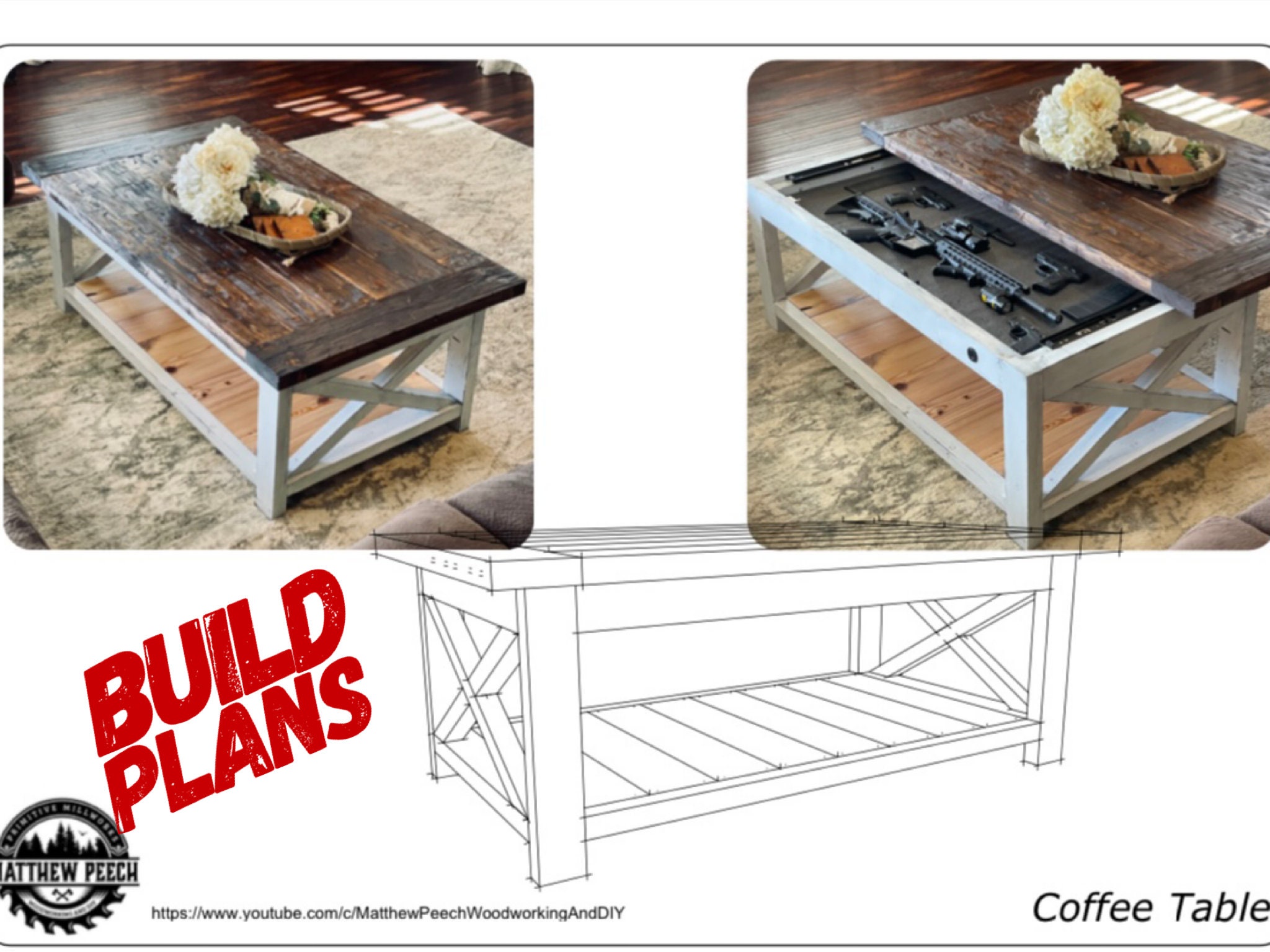 Concealment coffee table for sale  