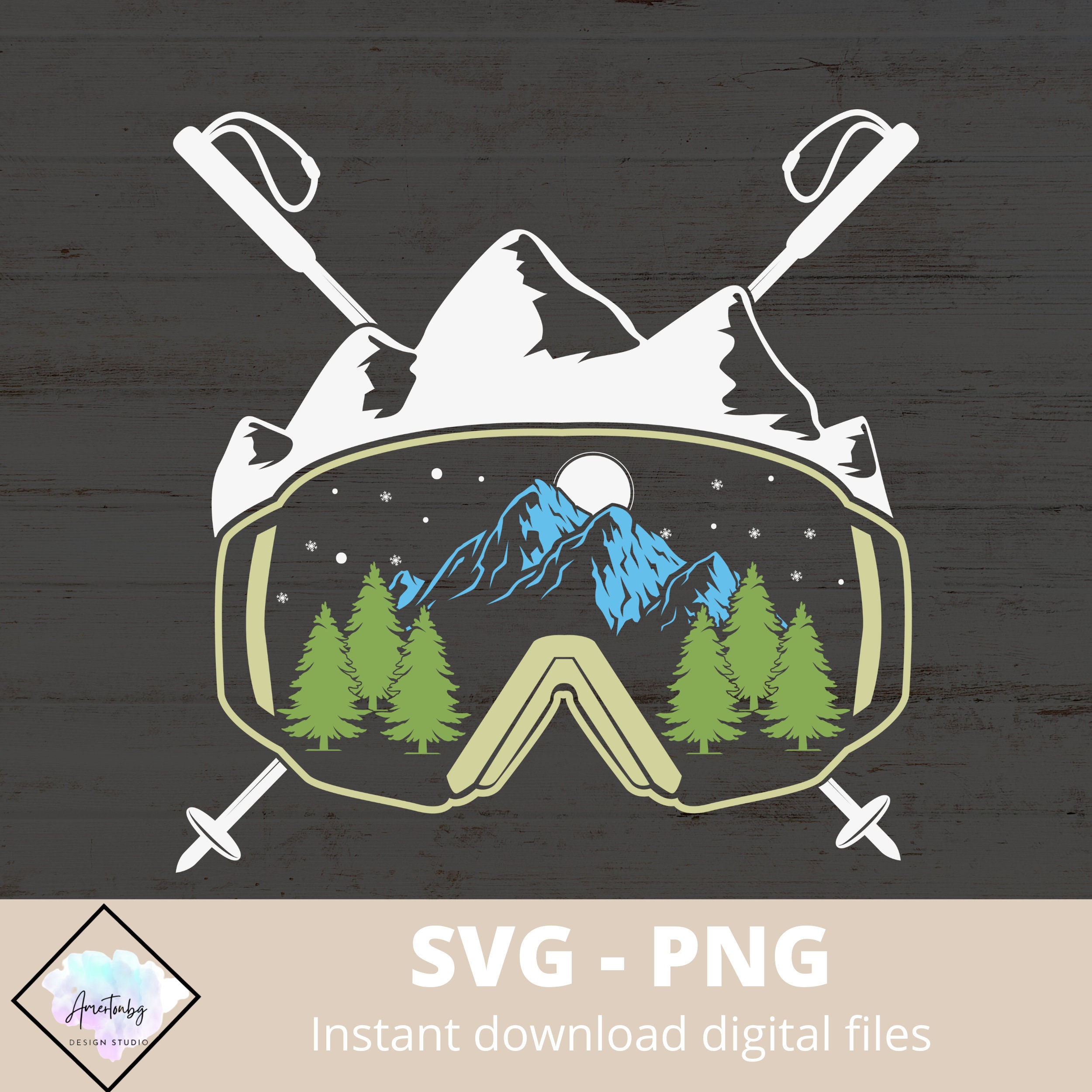 Snowboard goggles svg for sale  