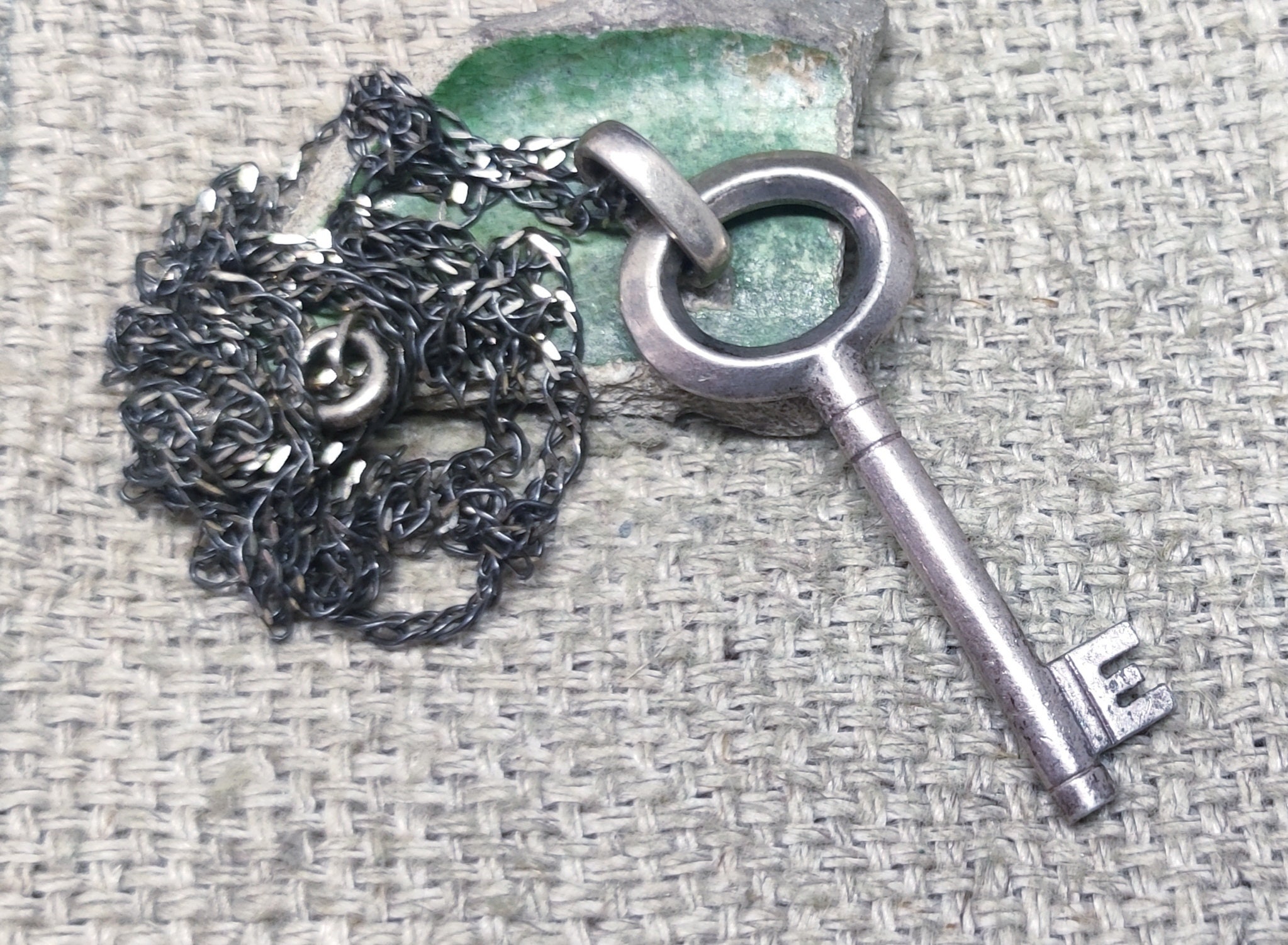 Vintage silver key for sale  