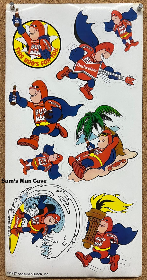 Budman sticker sheet for sale  