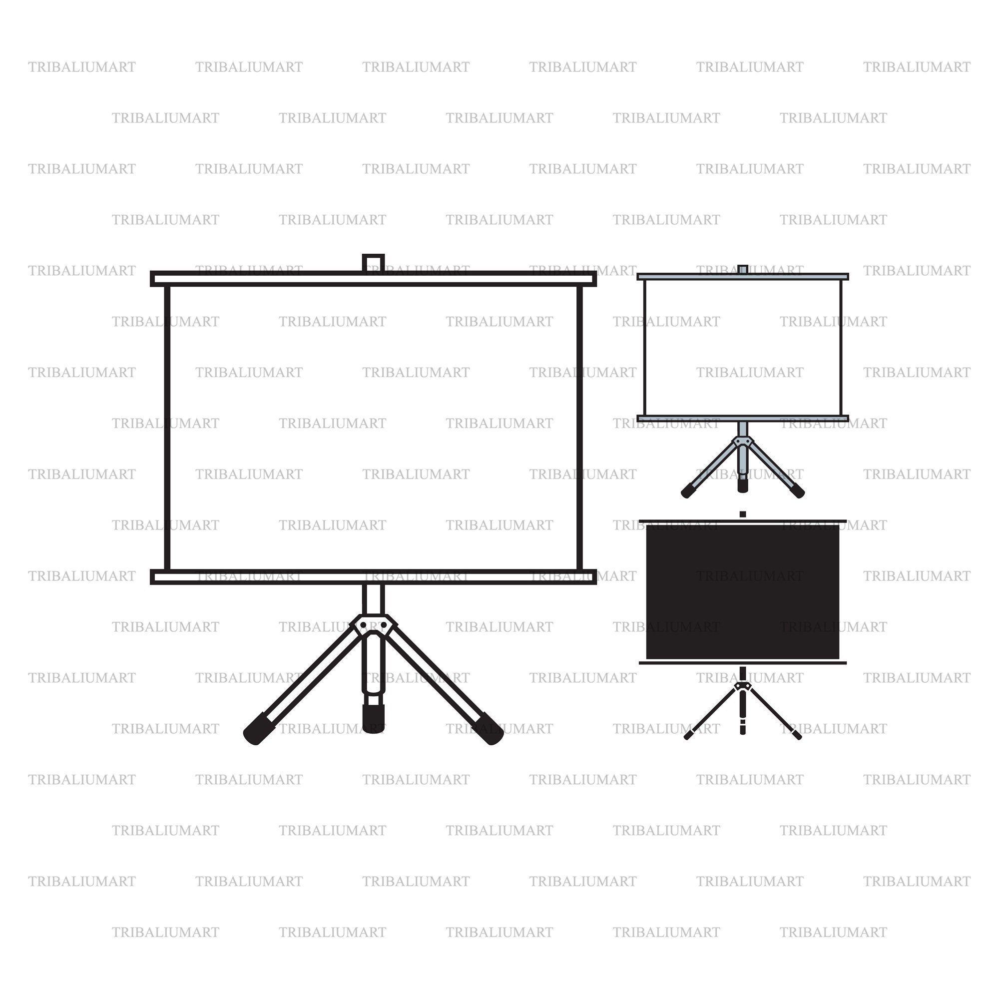 Projector screen. cut for sale  