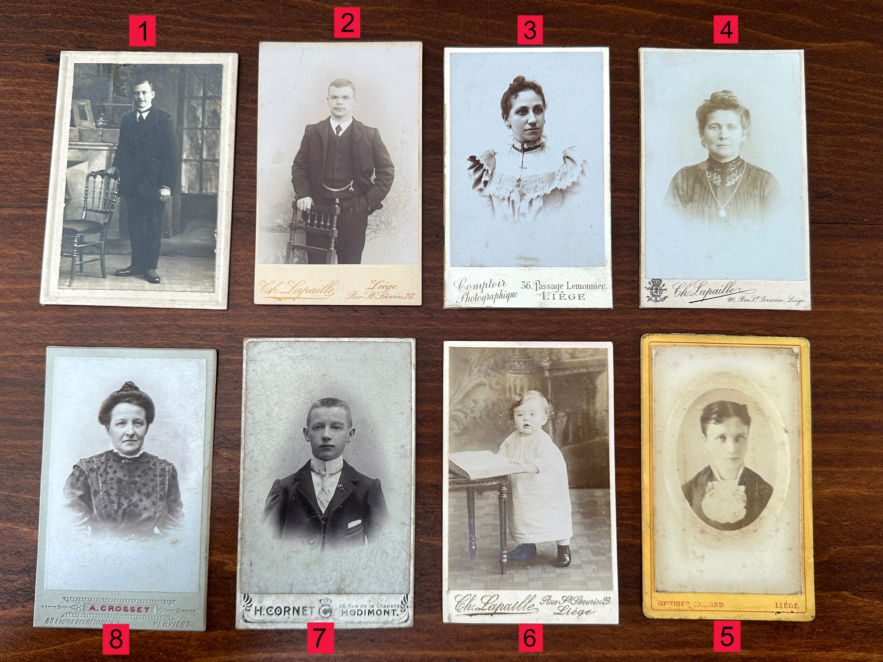 Cdv cards various for sale  