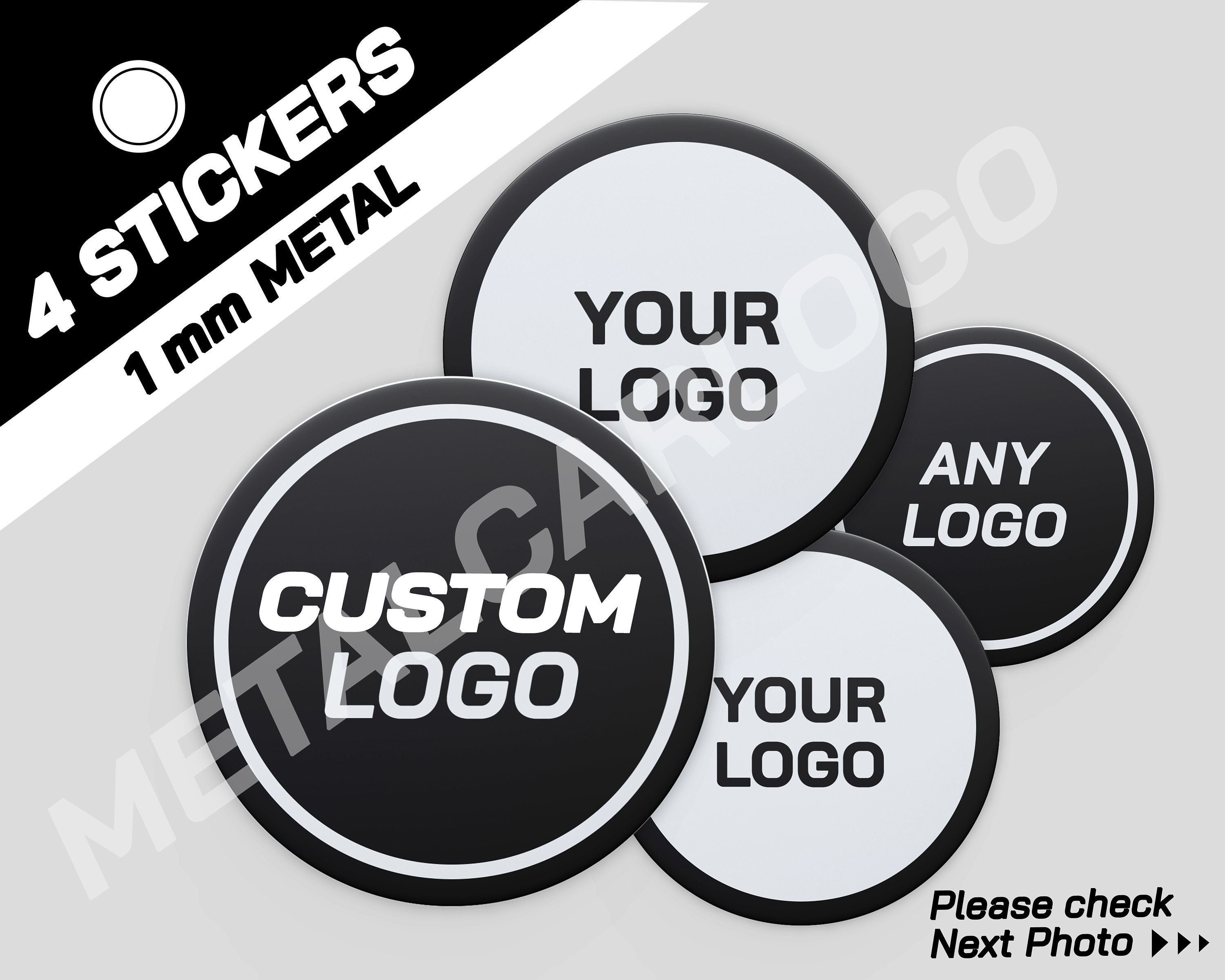 Metal stickers custom for sale  