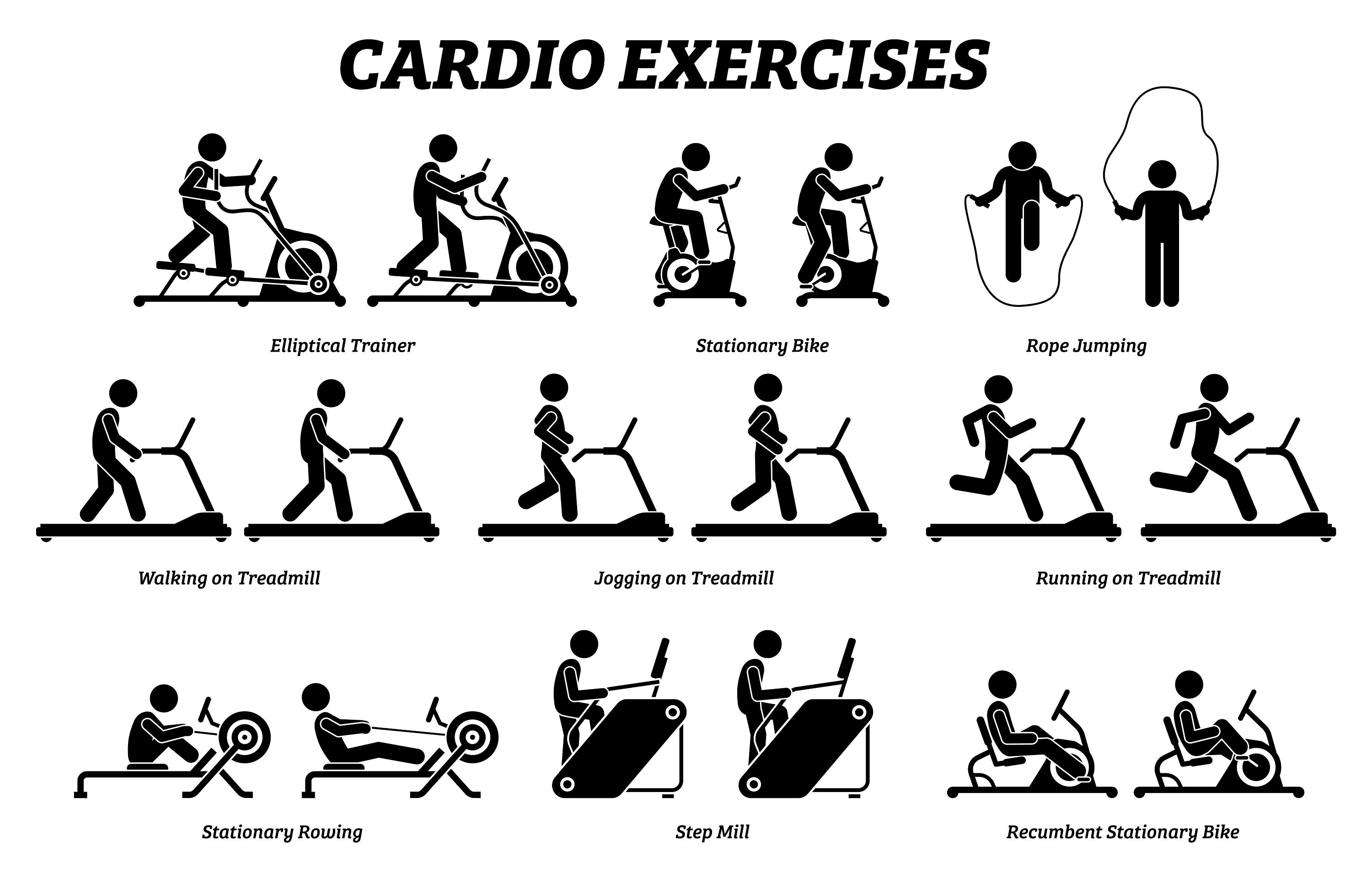 Cardio exercises exercise for sale  