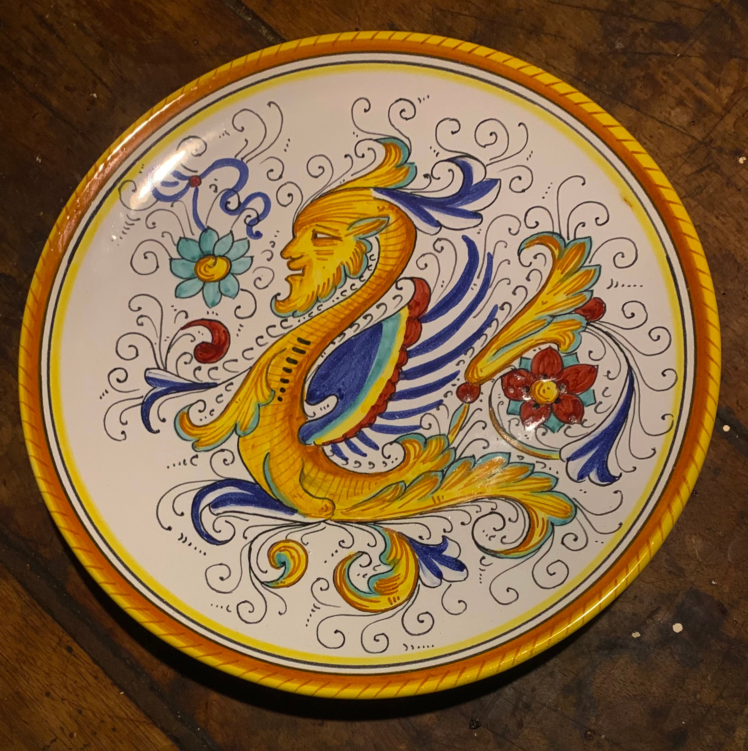 Deruta dragon plate for sale  