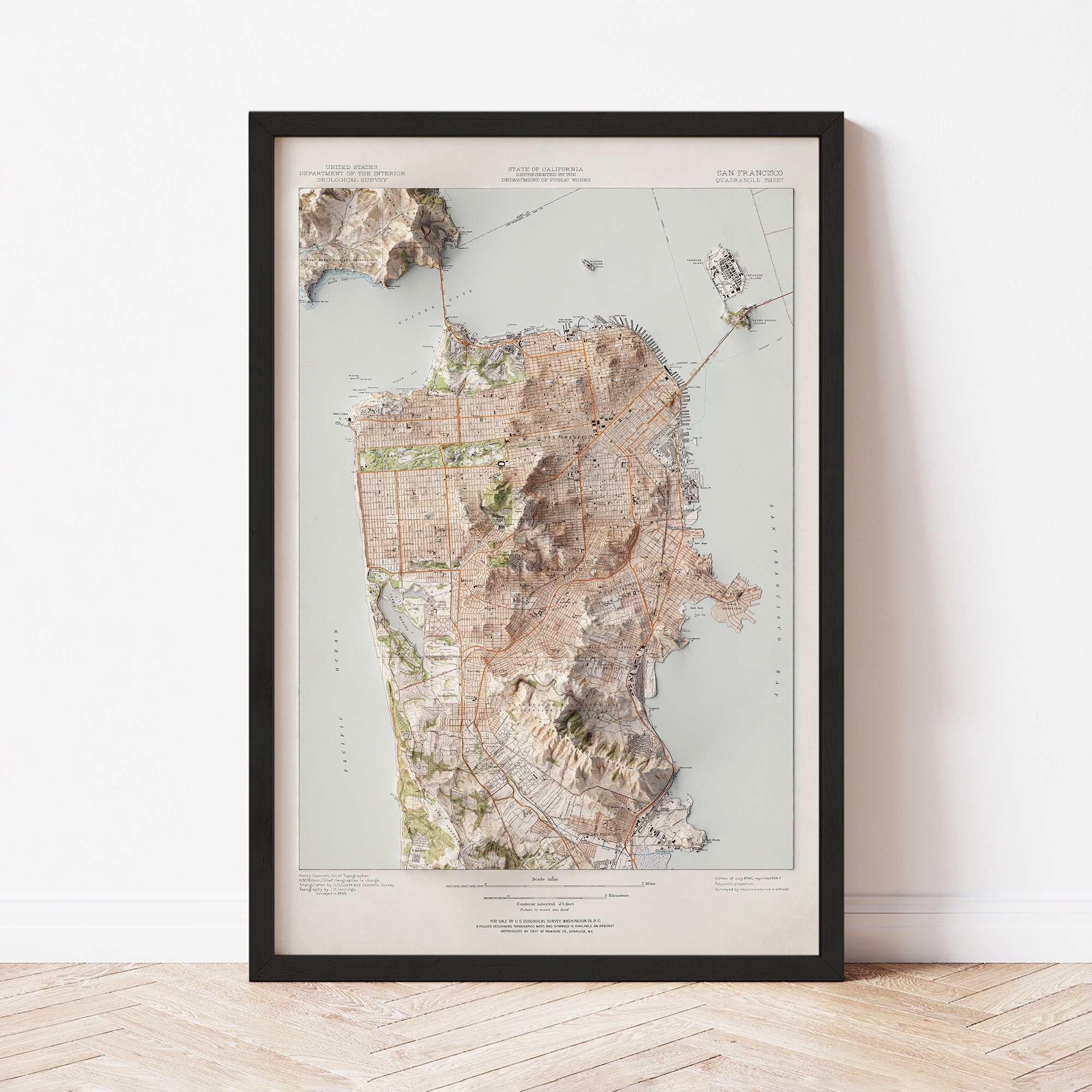 San francisco map for sale  