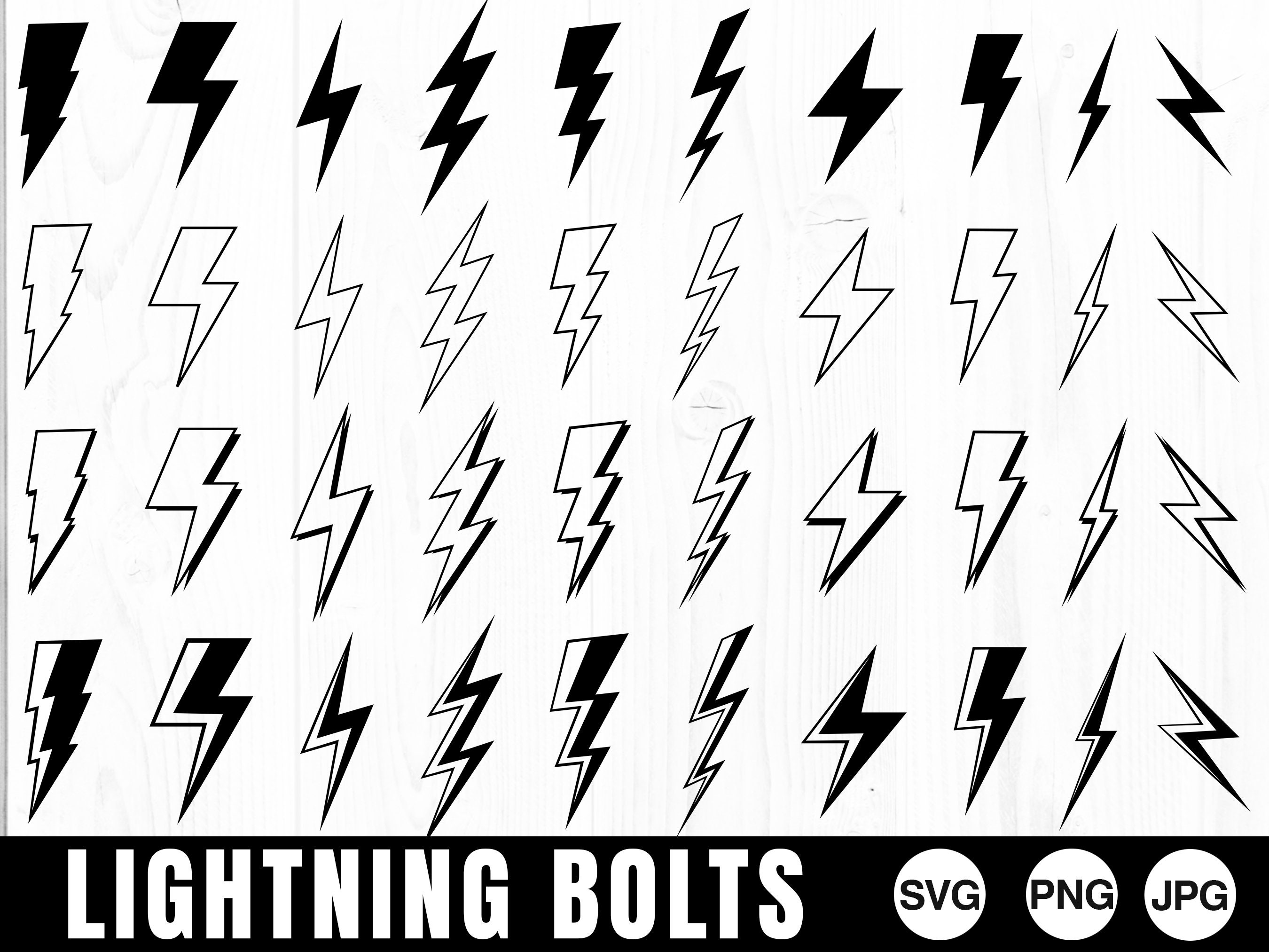 Lightning bolts svg for sale  