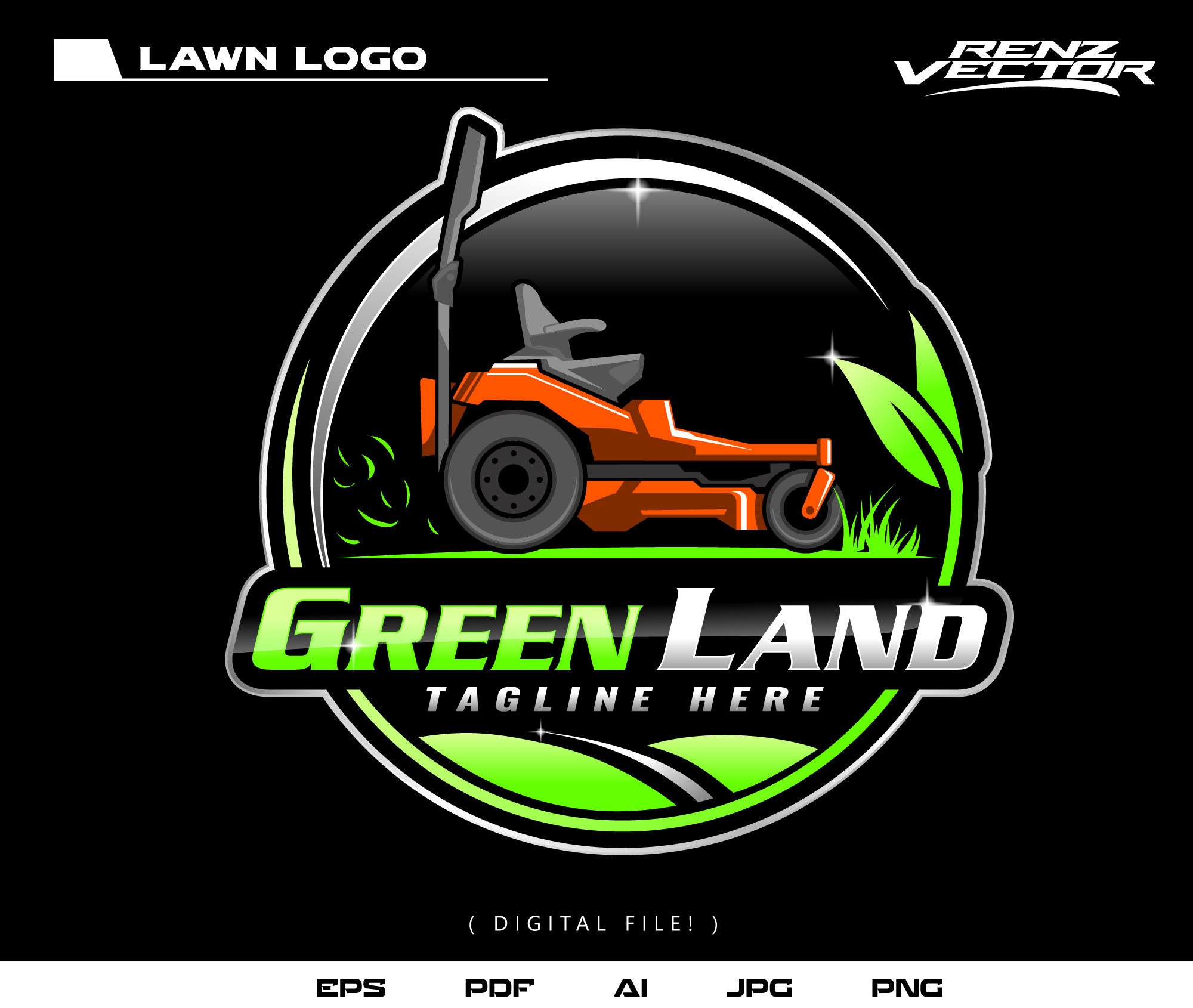 Mowing logo lawn for sale  