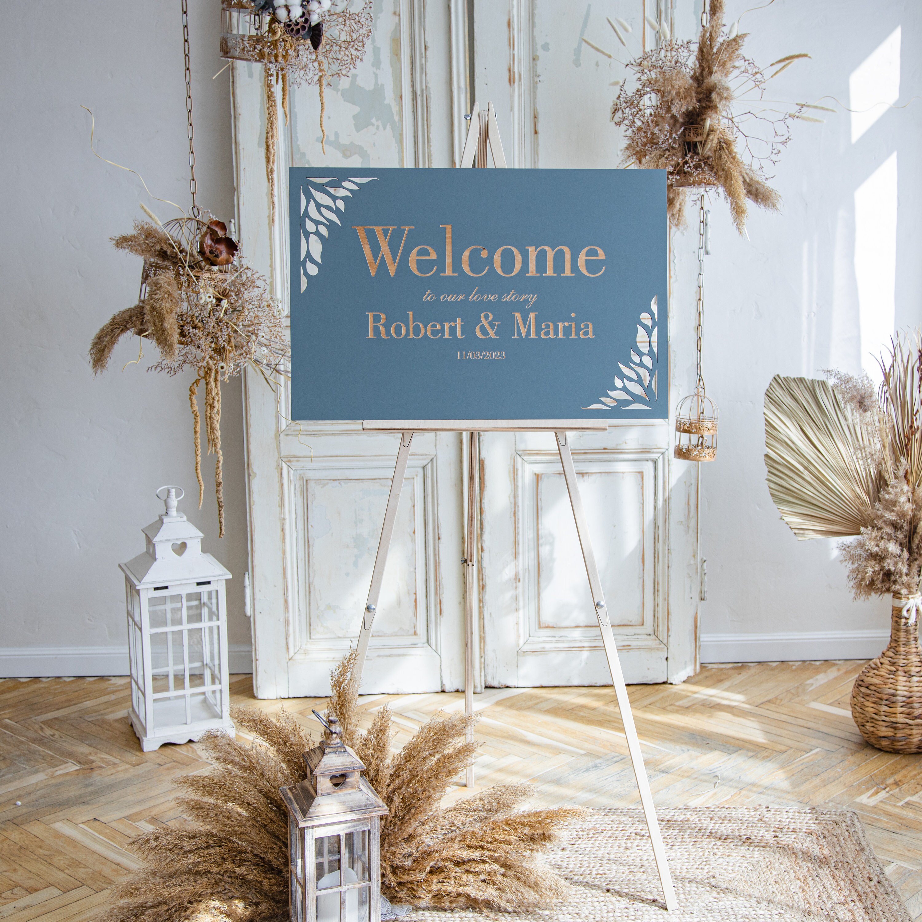 Wooden welcome sign for sale  