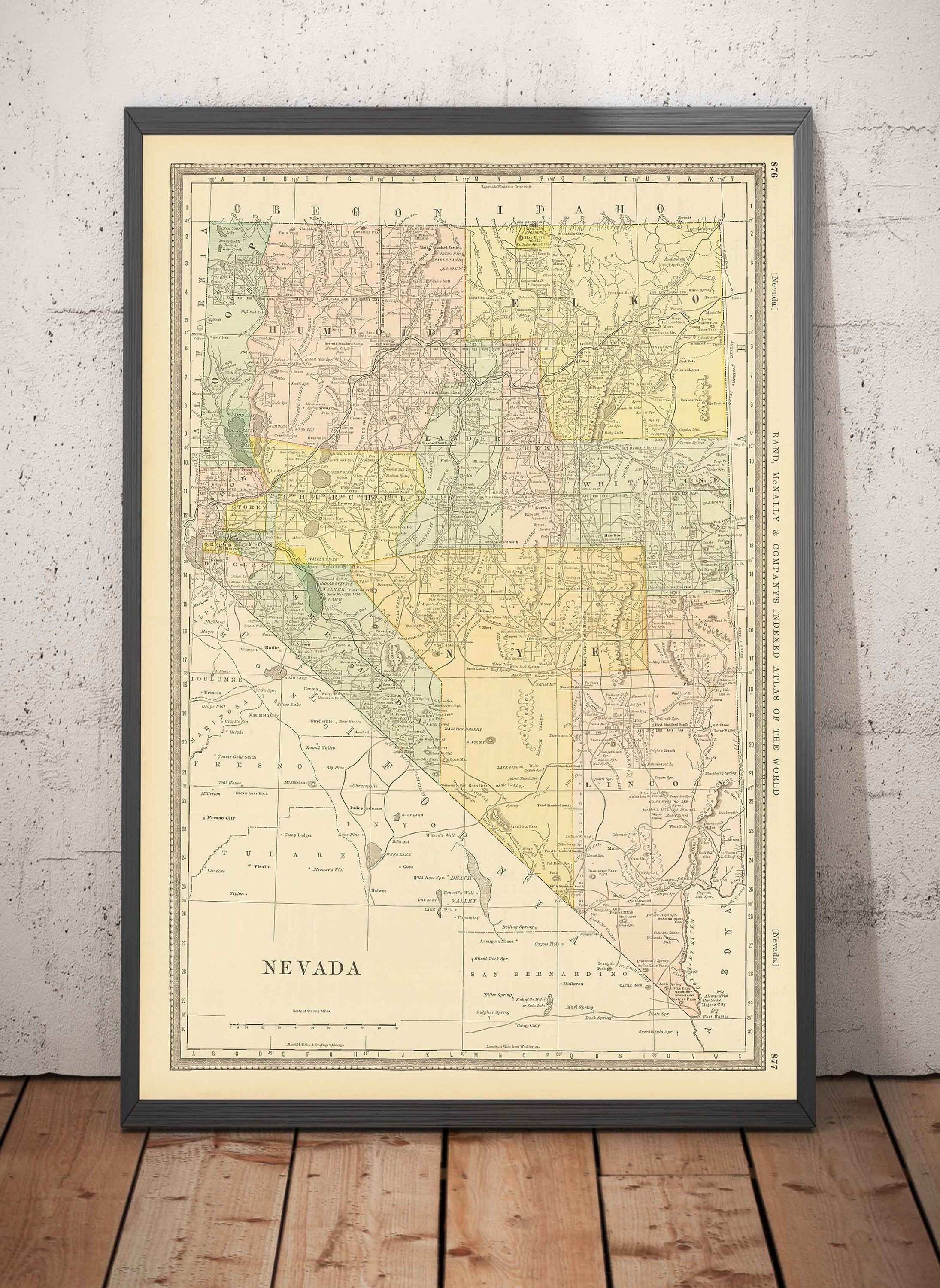 Old map nevada for sale  