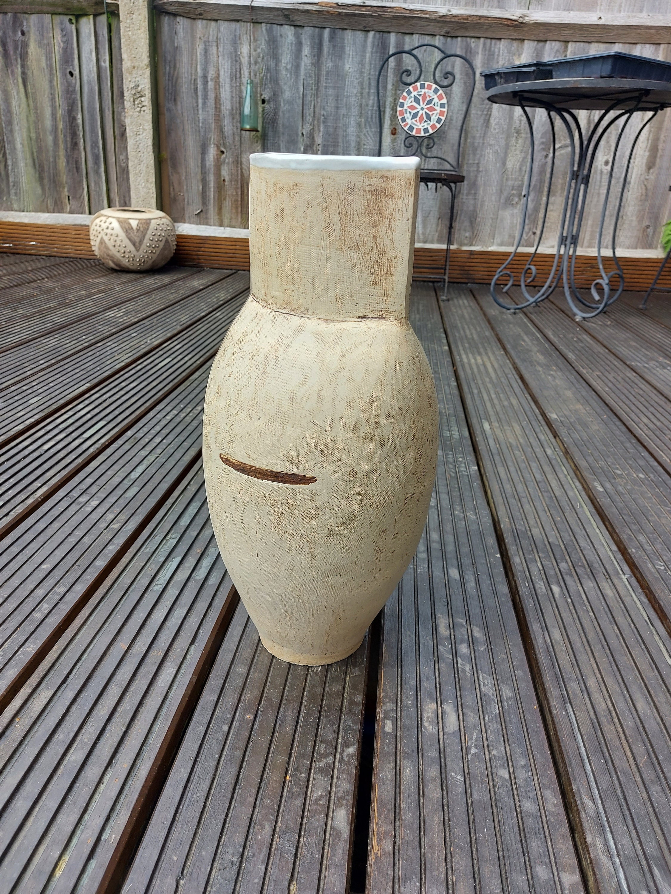 Composite coiled vase for sale  