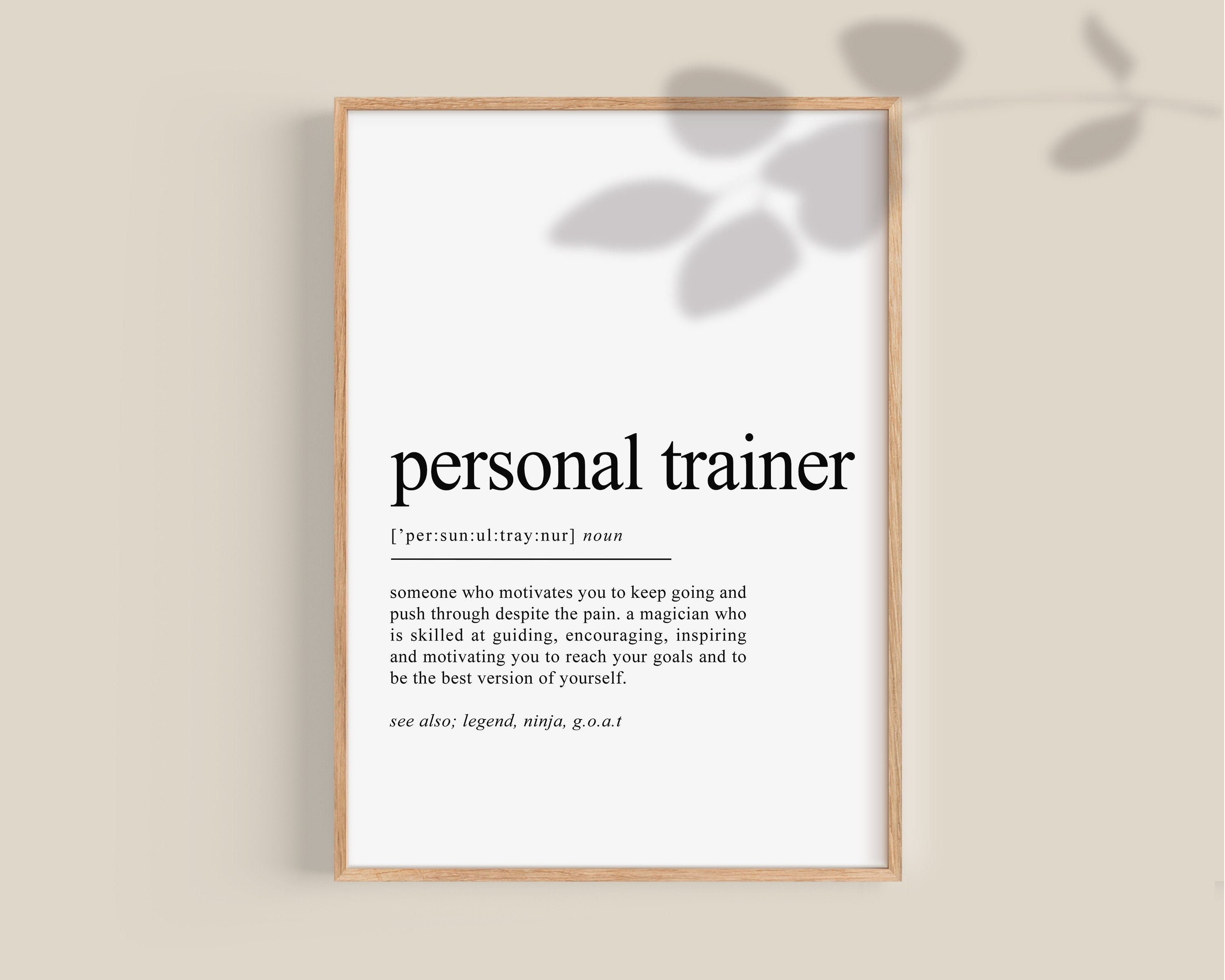 Personal trainer gift for sale  