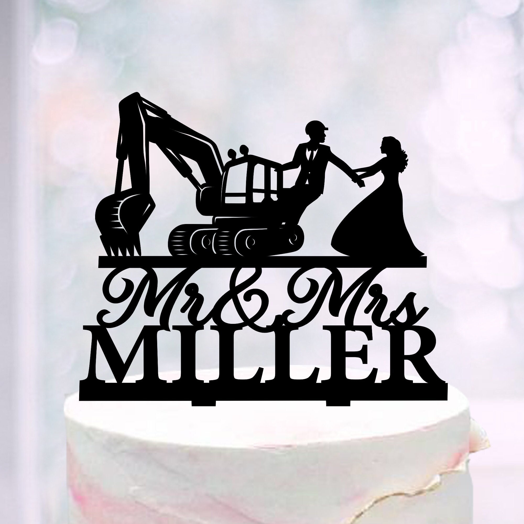 Digger wedding cake for sale  