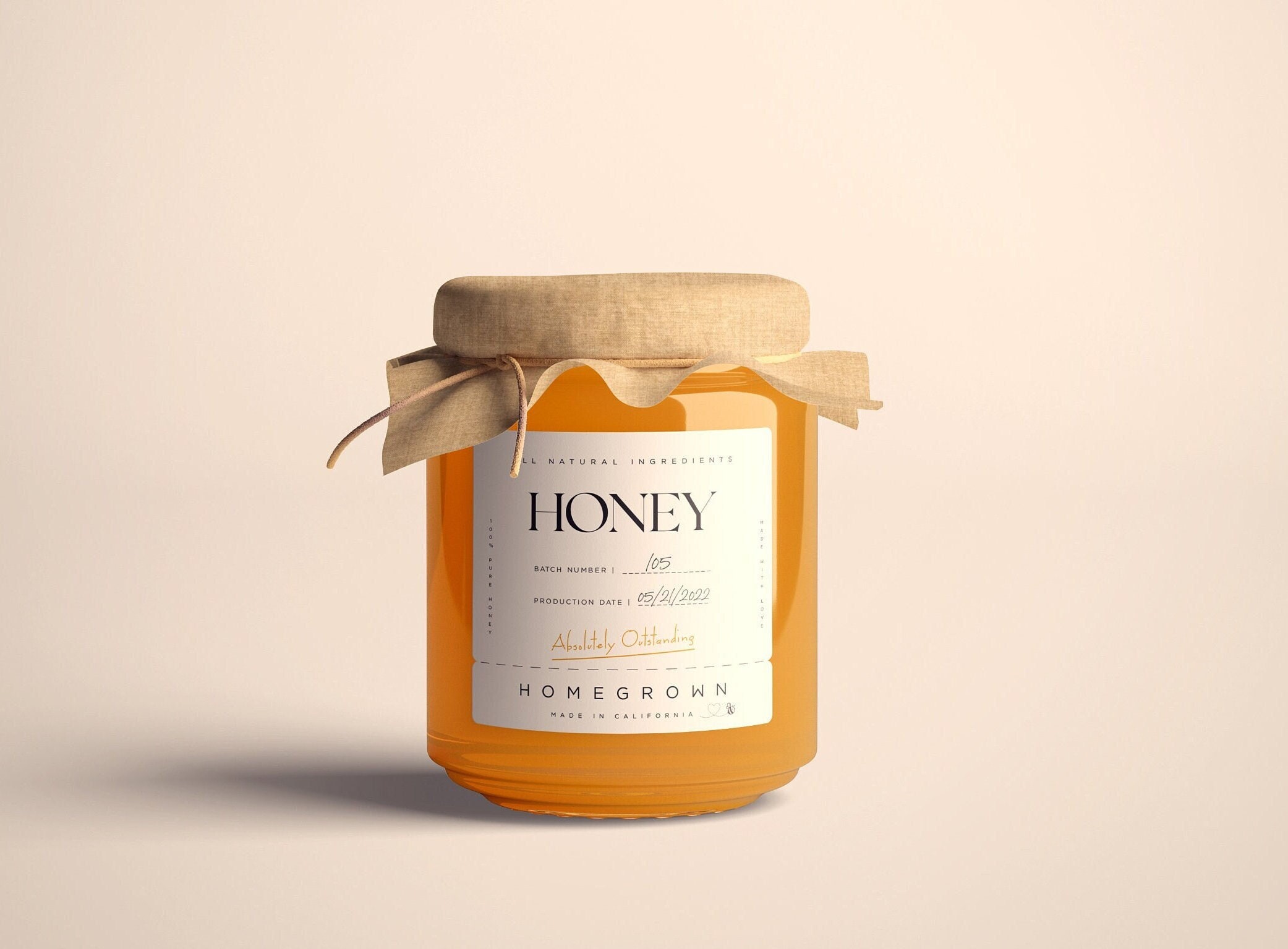 Custom honey jar for sale  