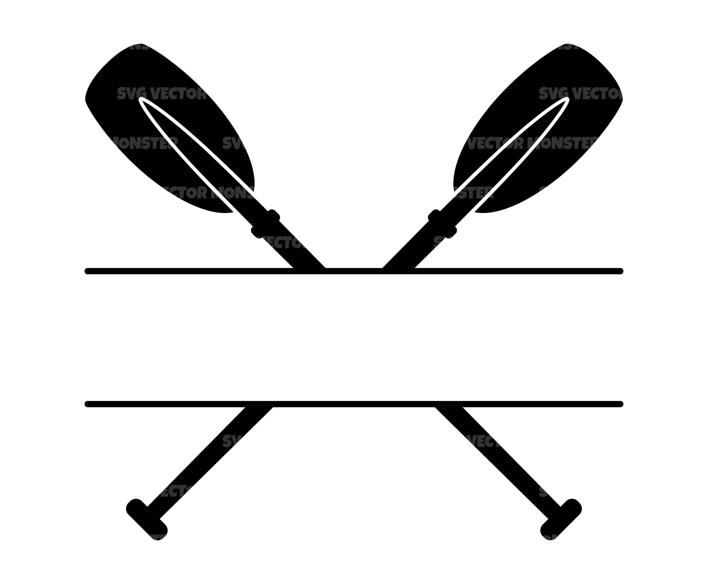 Canoe paddles svg for sale  