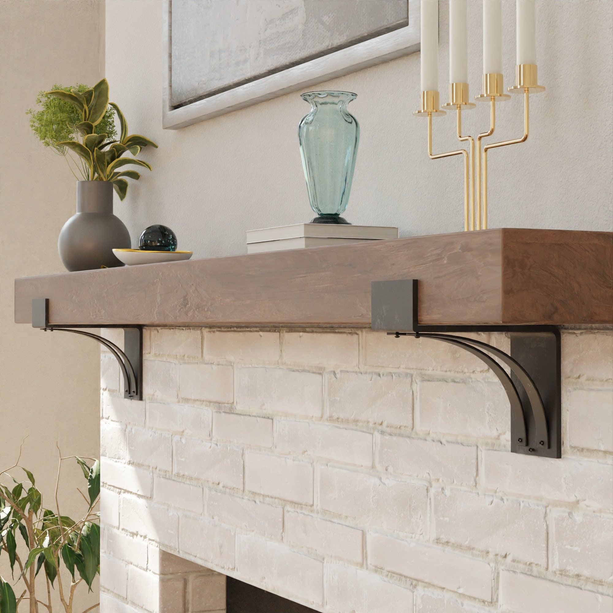 Fireplace mantel support for sale  