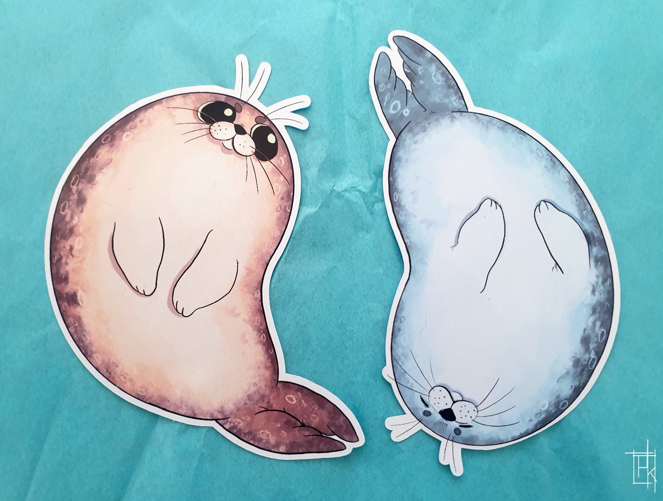 Seal couple stickers for sale  