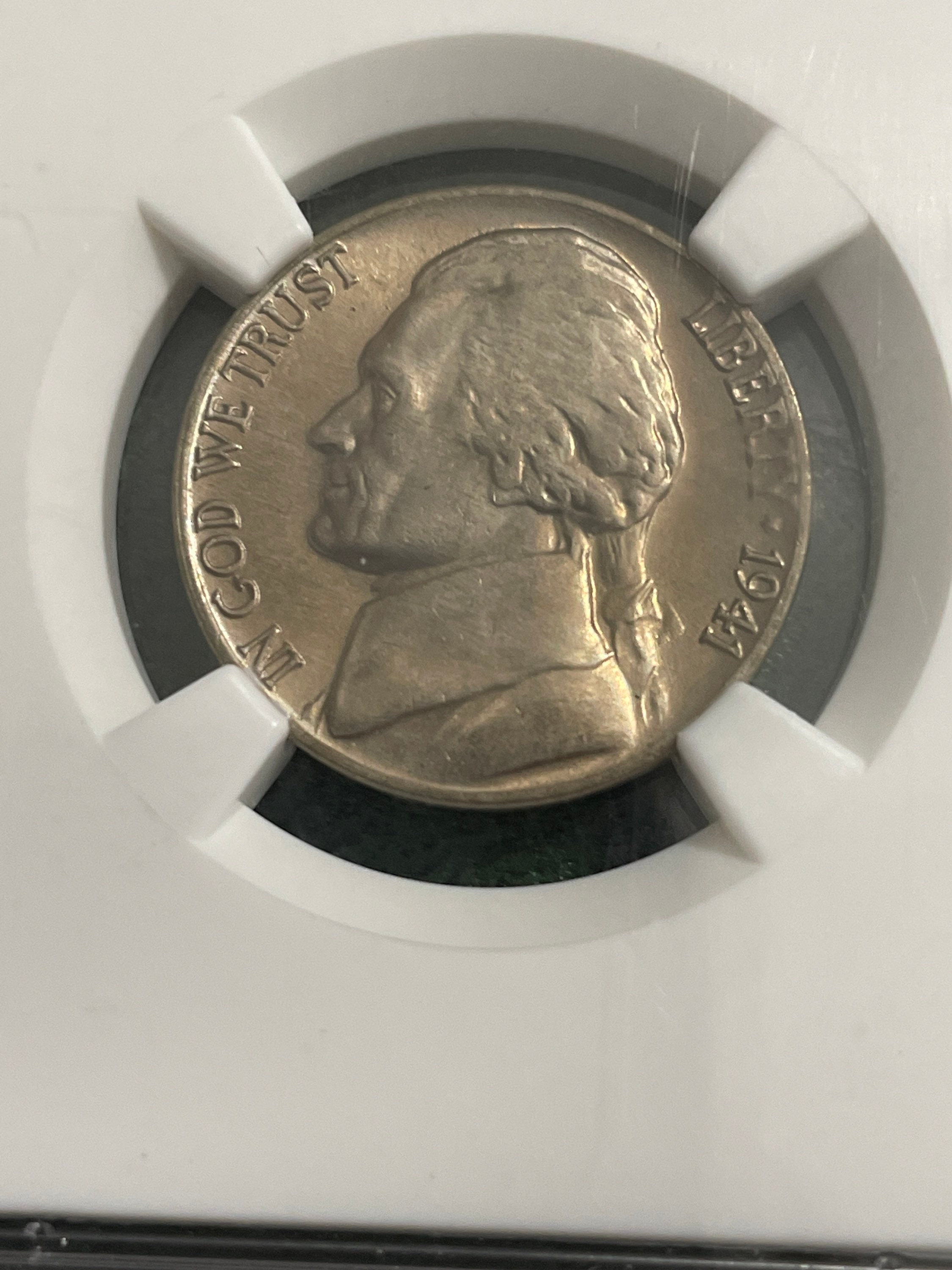 Certified 1941 nickle for sale  