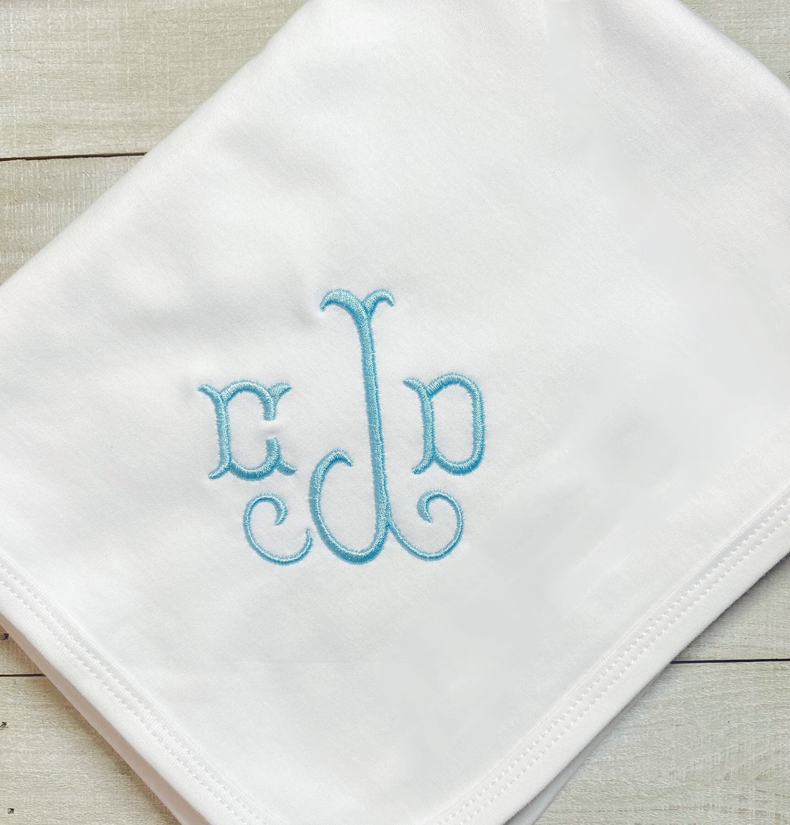 Embroidered monogrammed baby for sale  