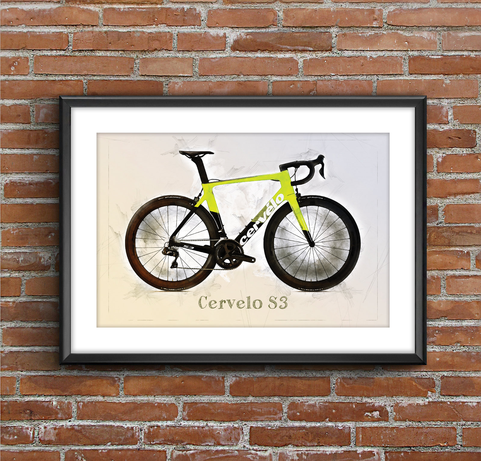 Cervelo cycling print for sale  