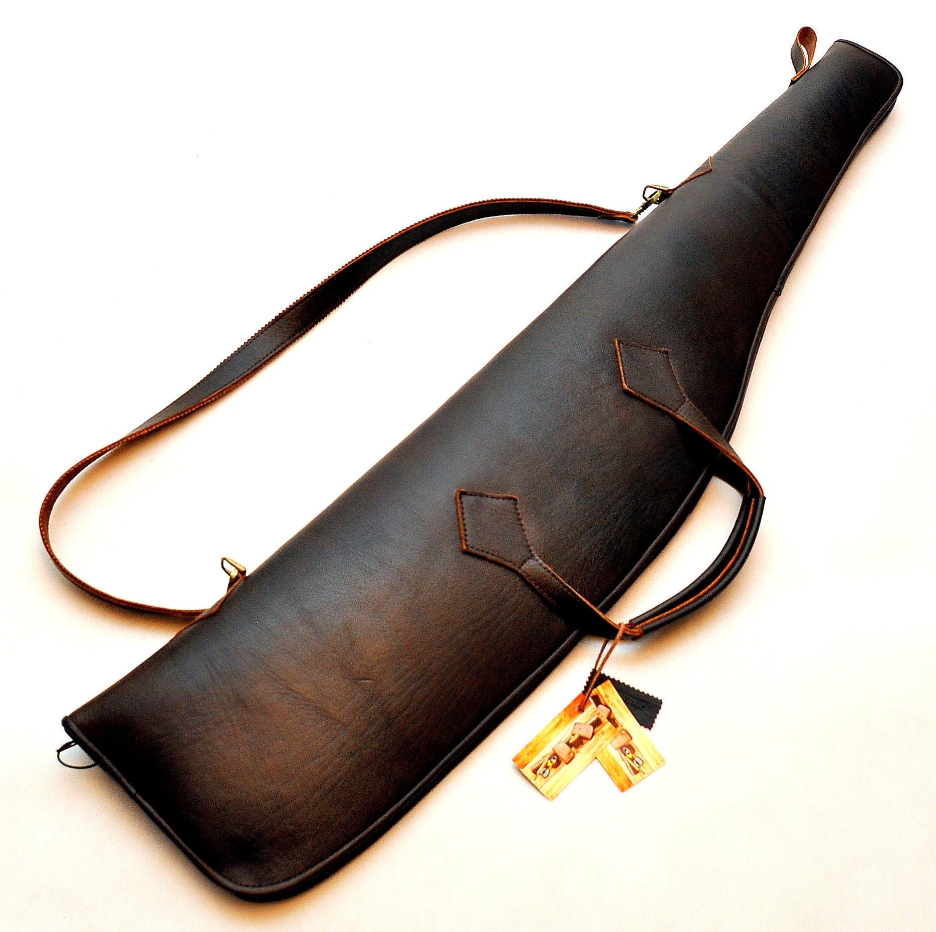 Leather rifle cases for sale  