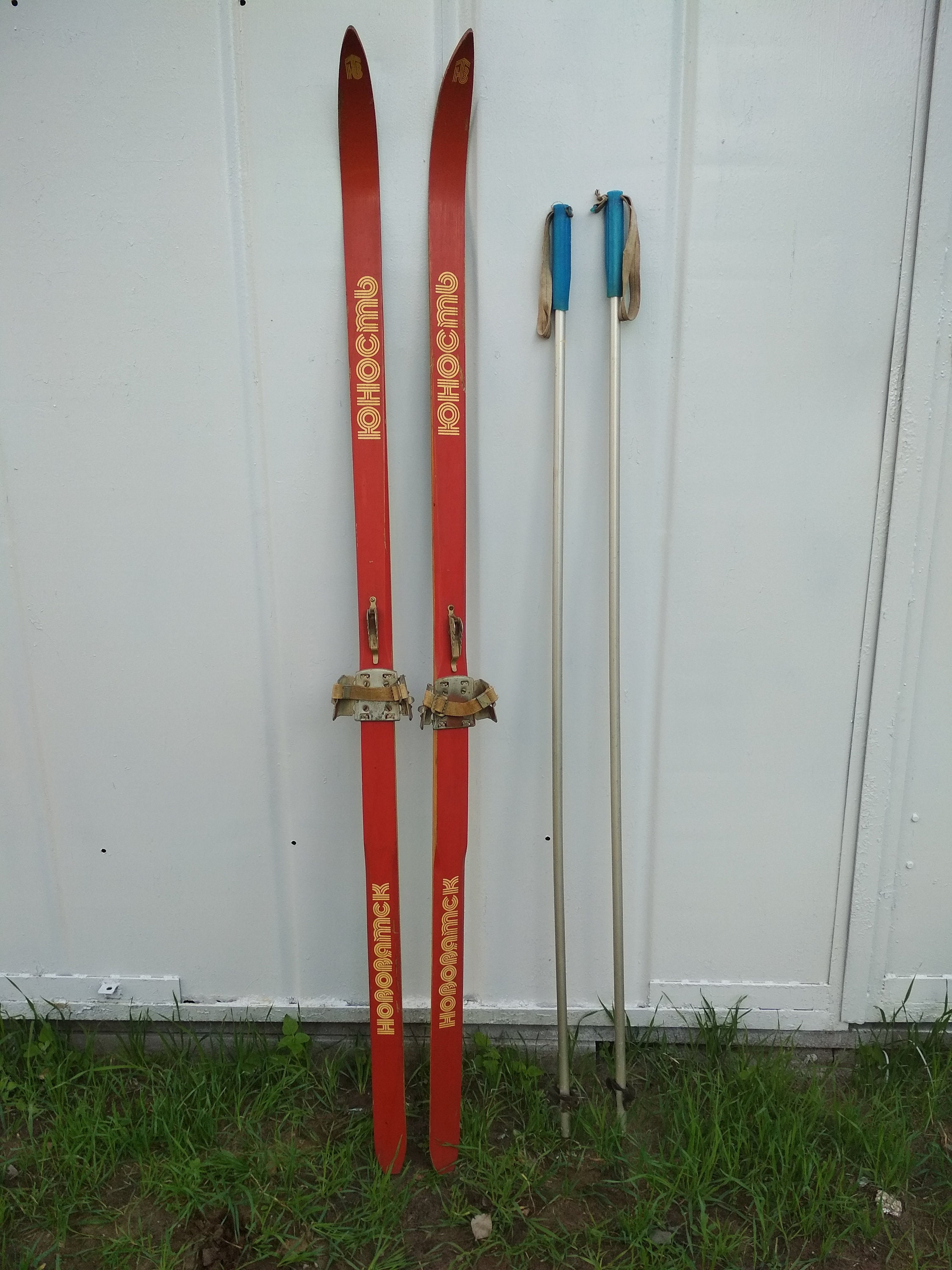 Antique wooden skis for sale  