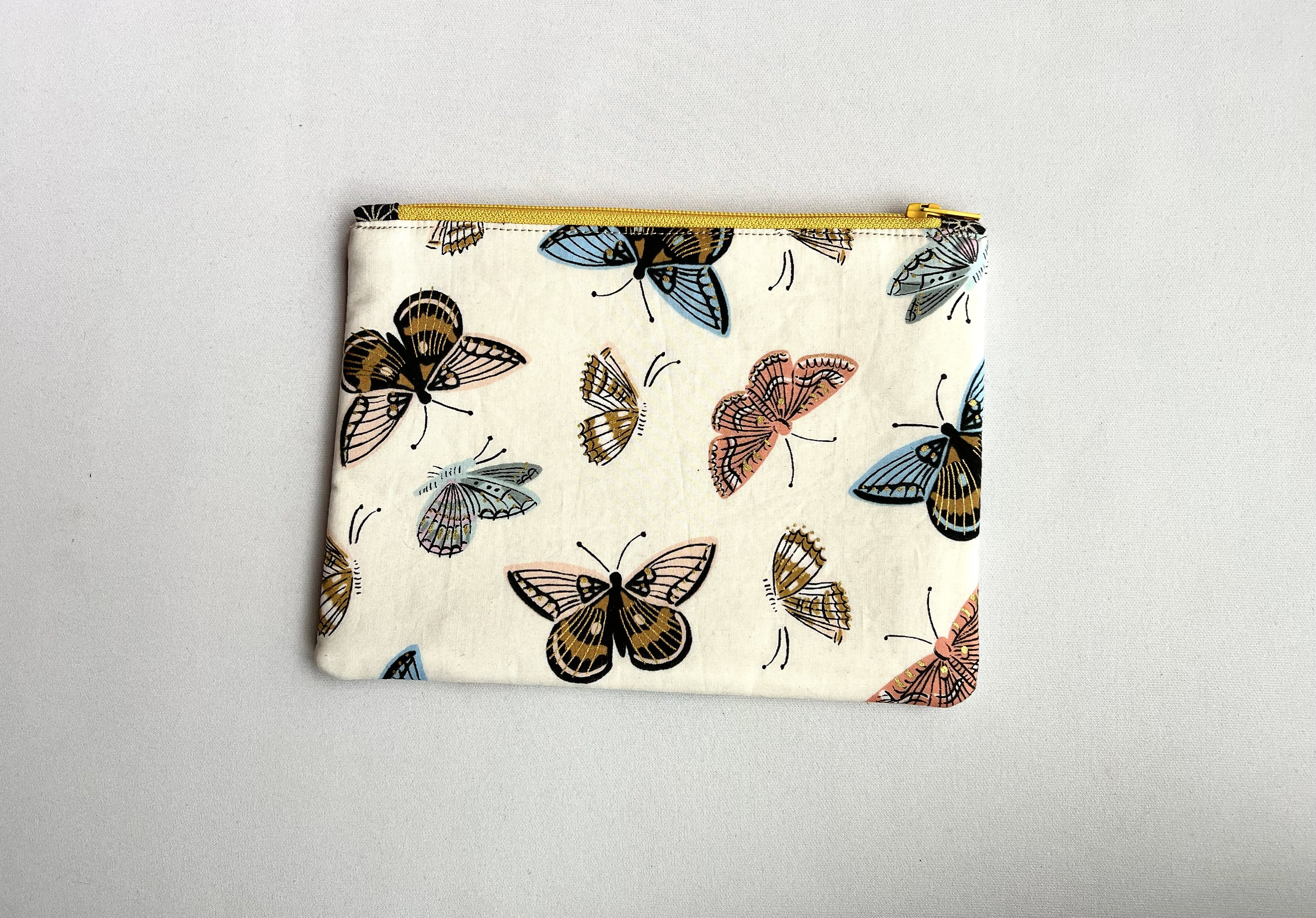 Butterfly fabric zipper for sale  