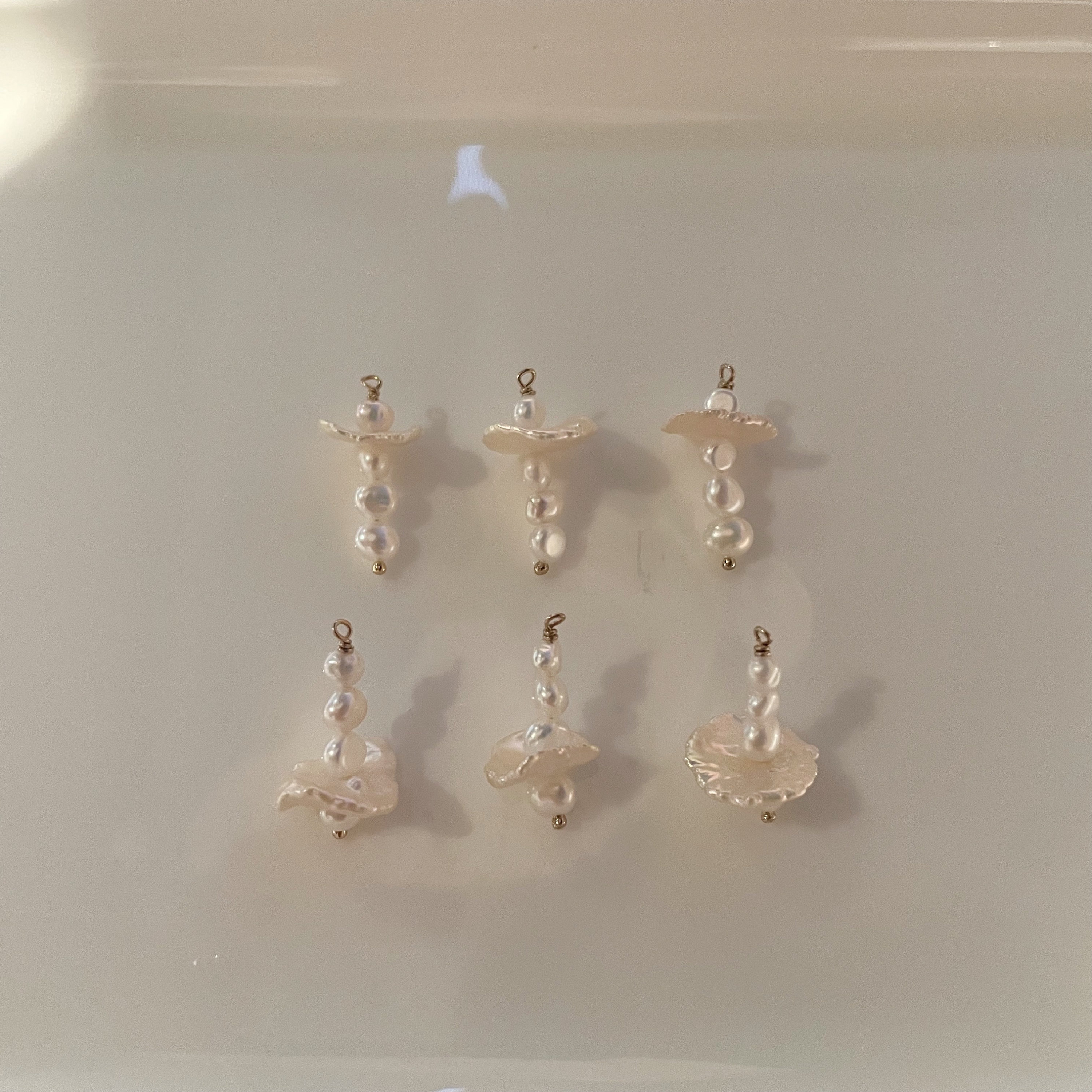 Freshwater pearl dangles for sale  