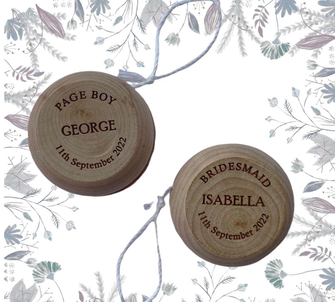 Personalised wooden yoyo for sale  