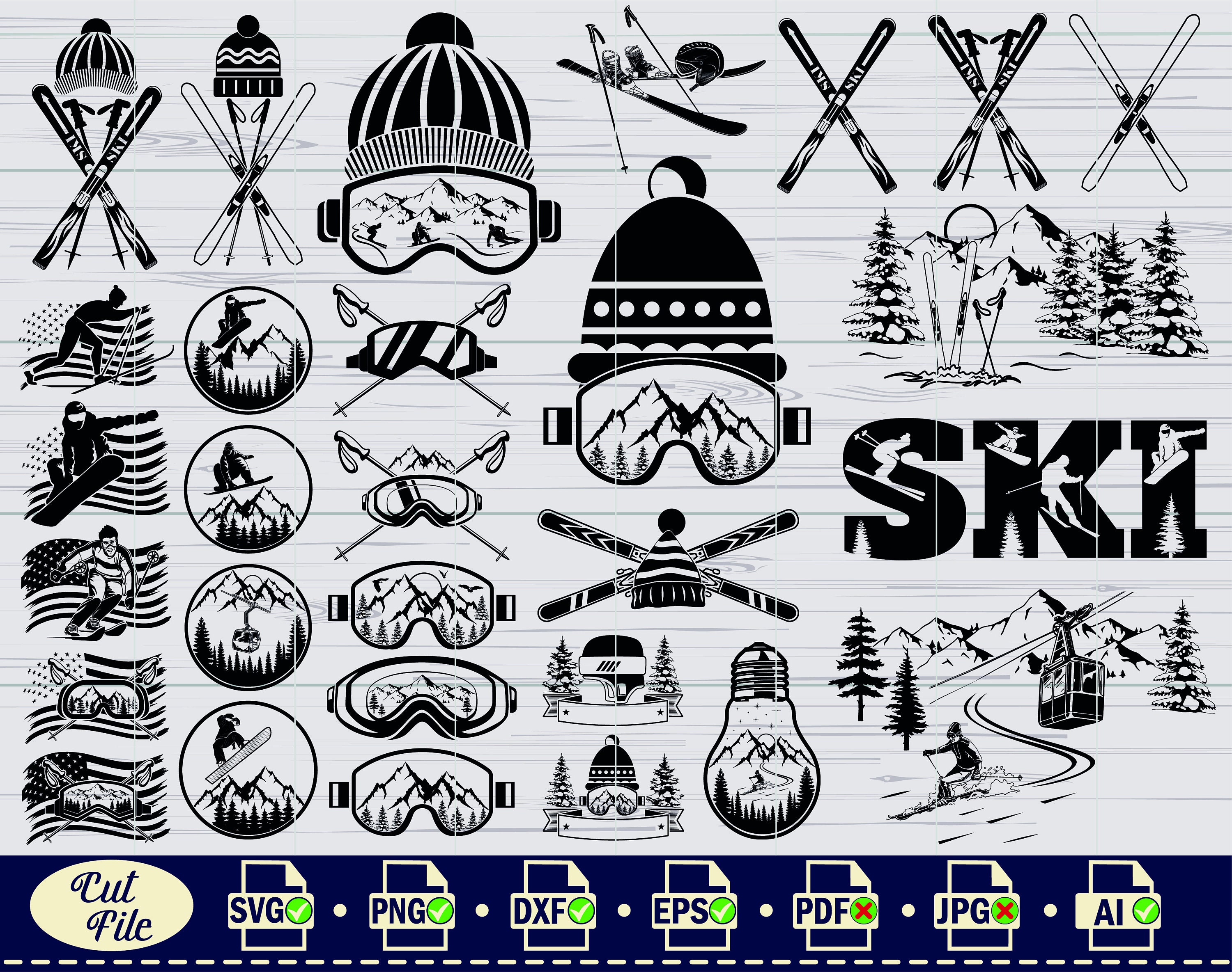 Skiing svg ski for sale  