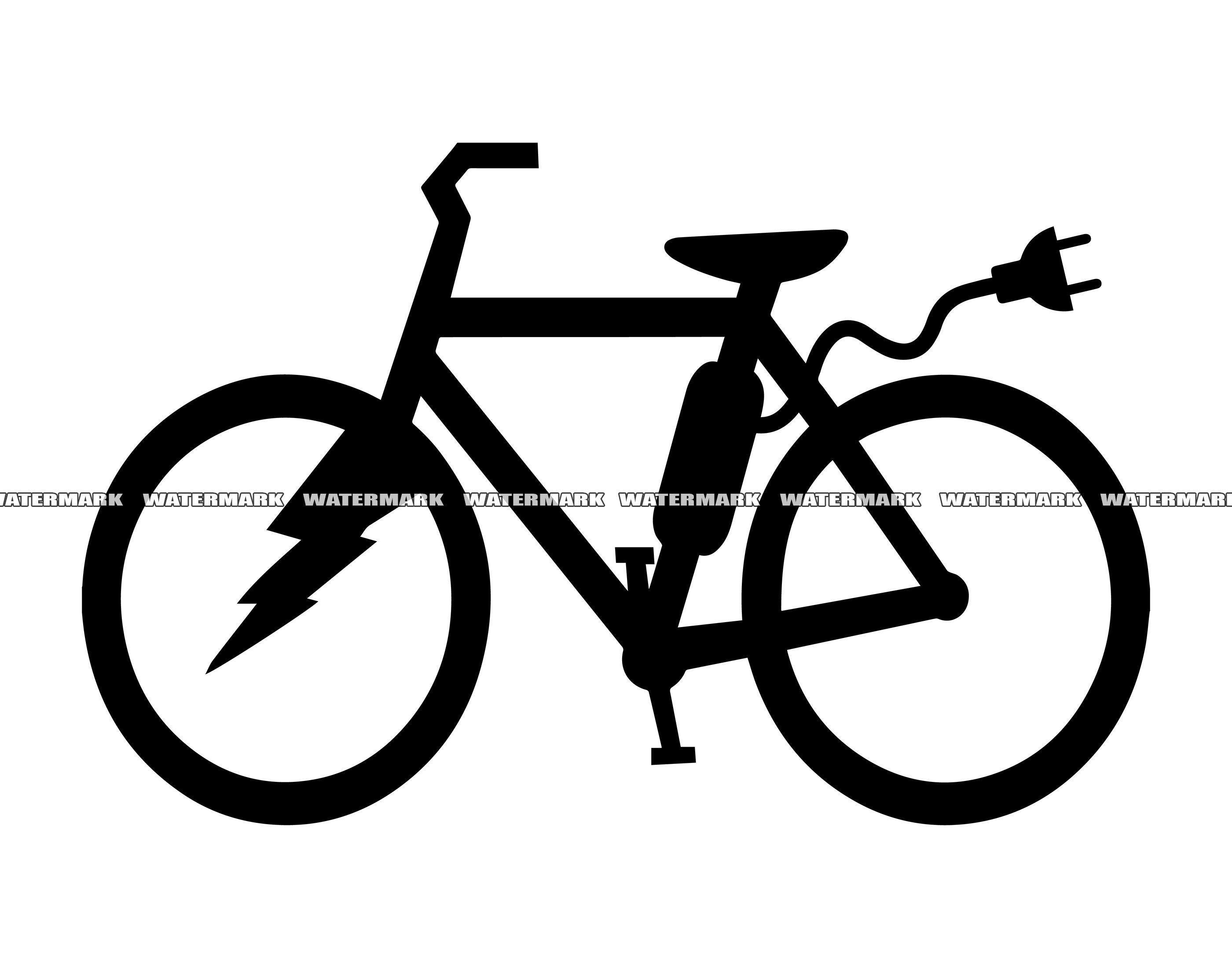 Electric bike svg for sale  