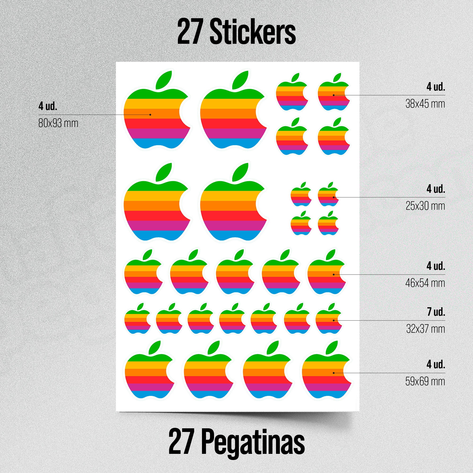 Apple logo sticker for sale  