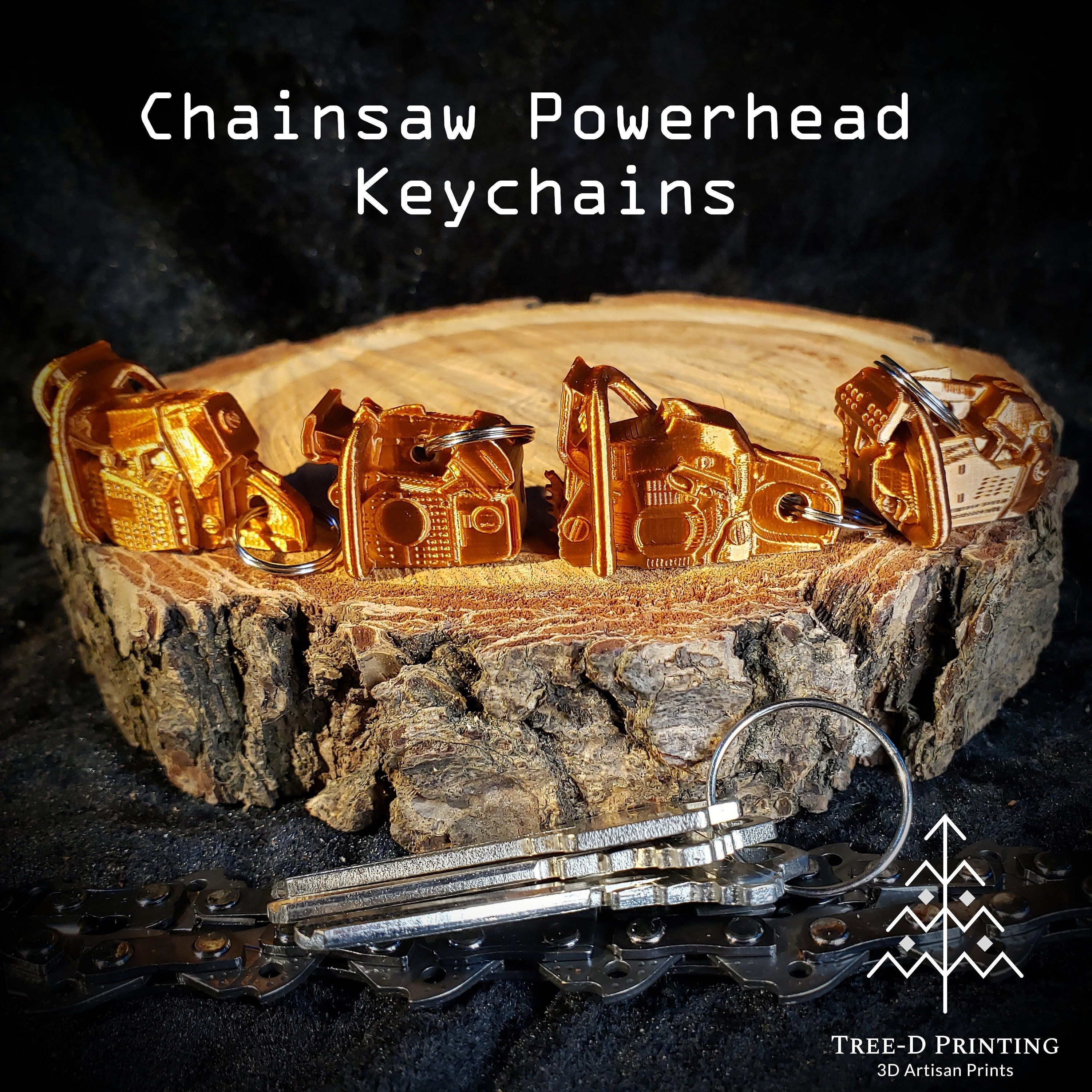 Chainsaw powerhead keychain for sale  