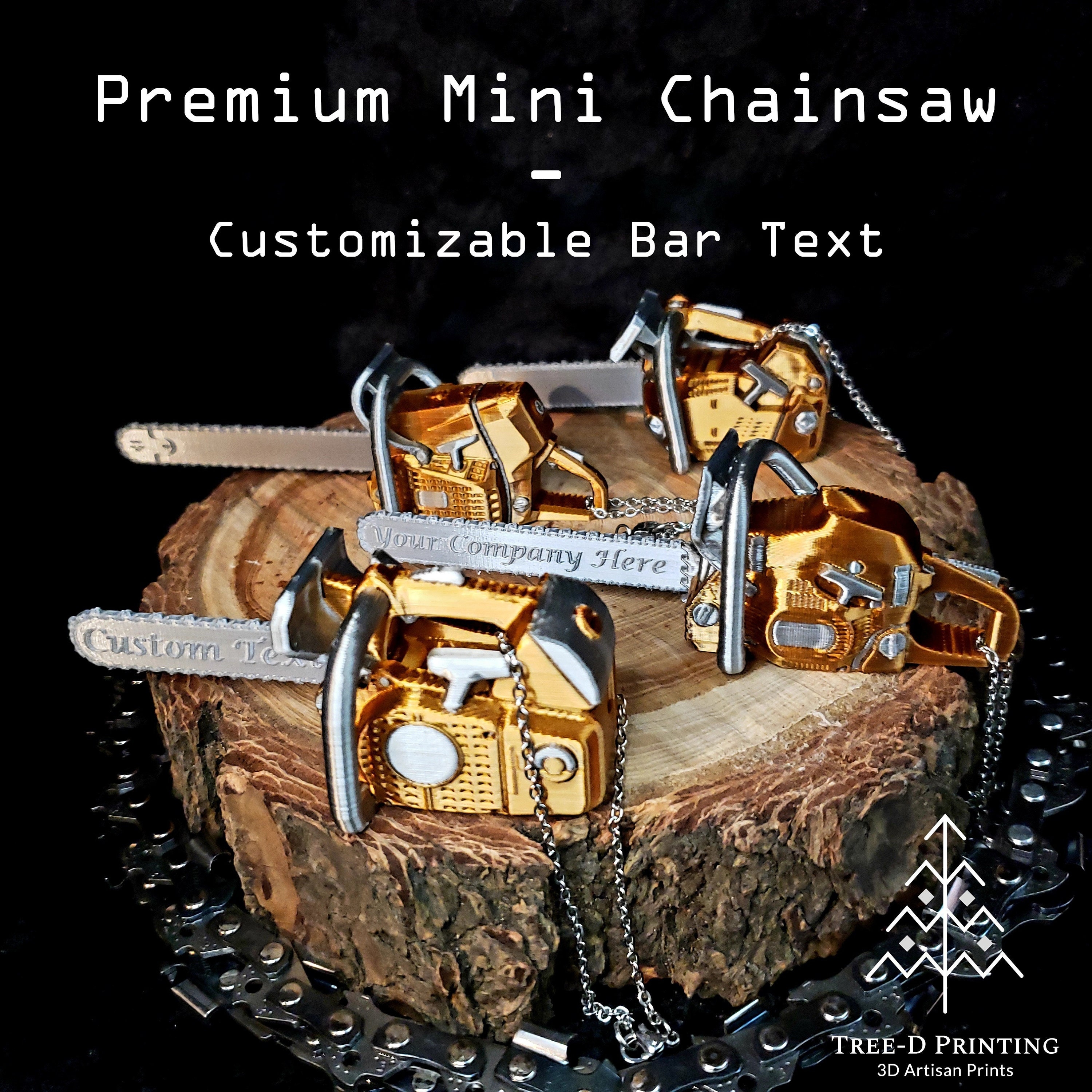 Miniature chainsaw ornament for sale  