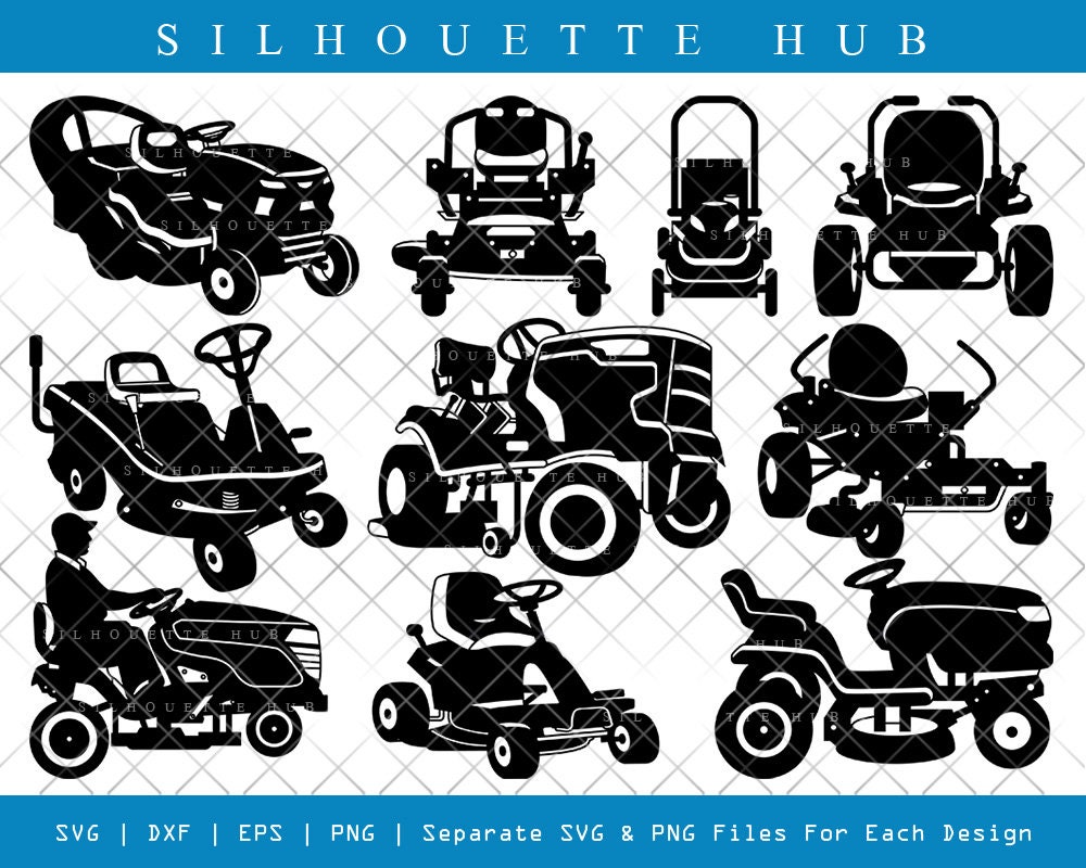 Riding mower silhouette for sale  