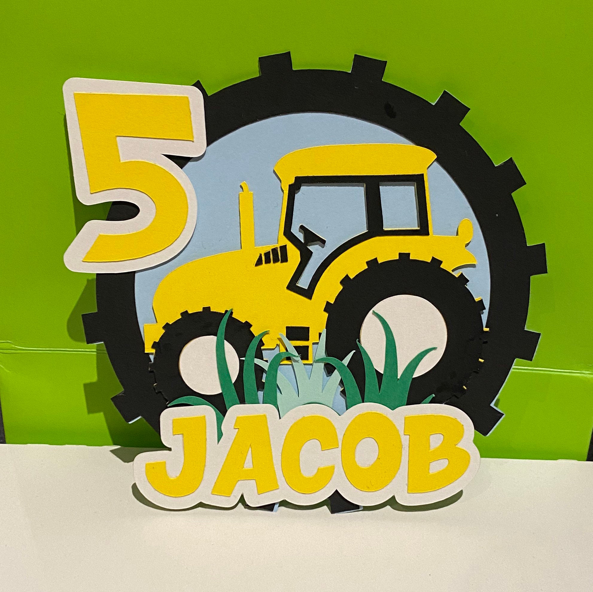 Personalised tractor cake for sale  