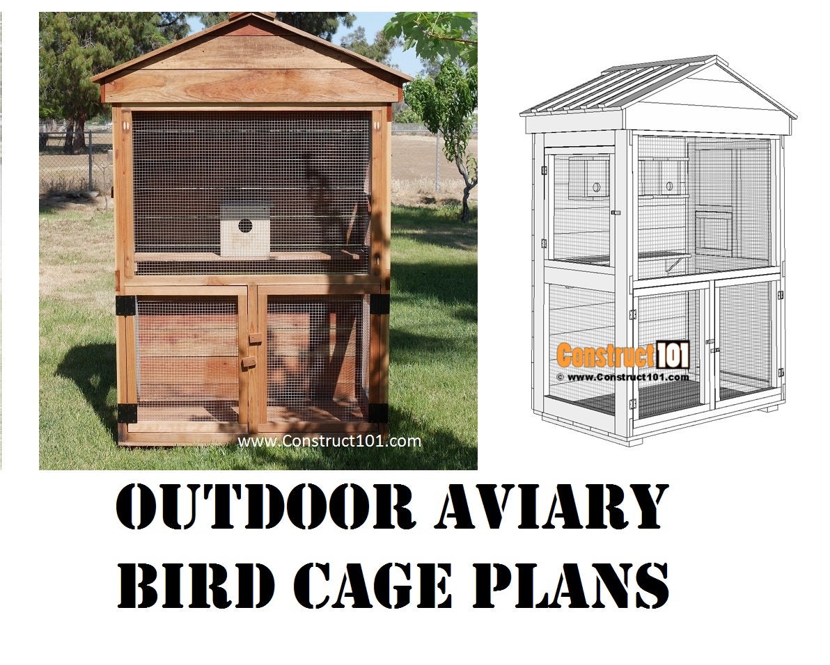 Outdoor aviary plans for sale  